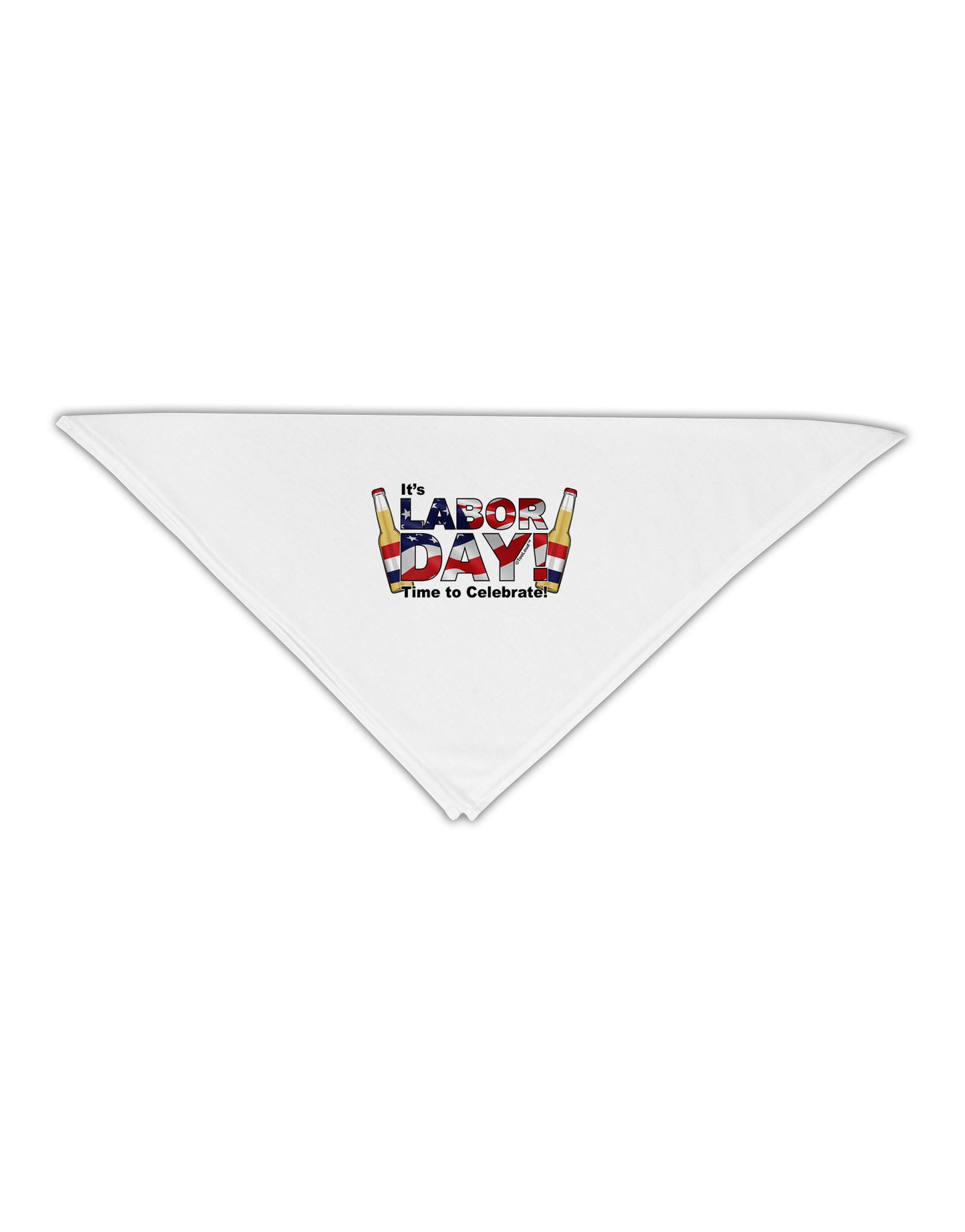 Labor Day - Celebrate Adult 19" Square Bandana-Square Bandanas-TooLoud-White-One-Size-Adult-Davson Sales