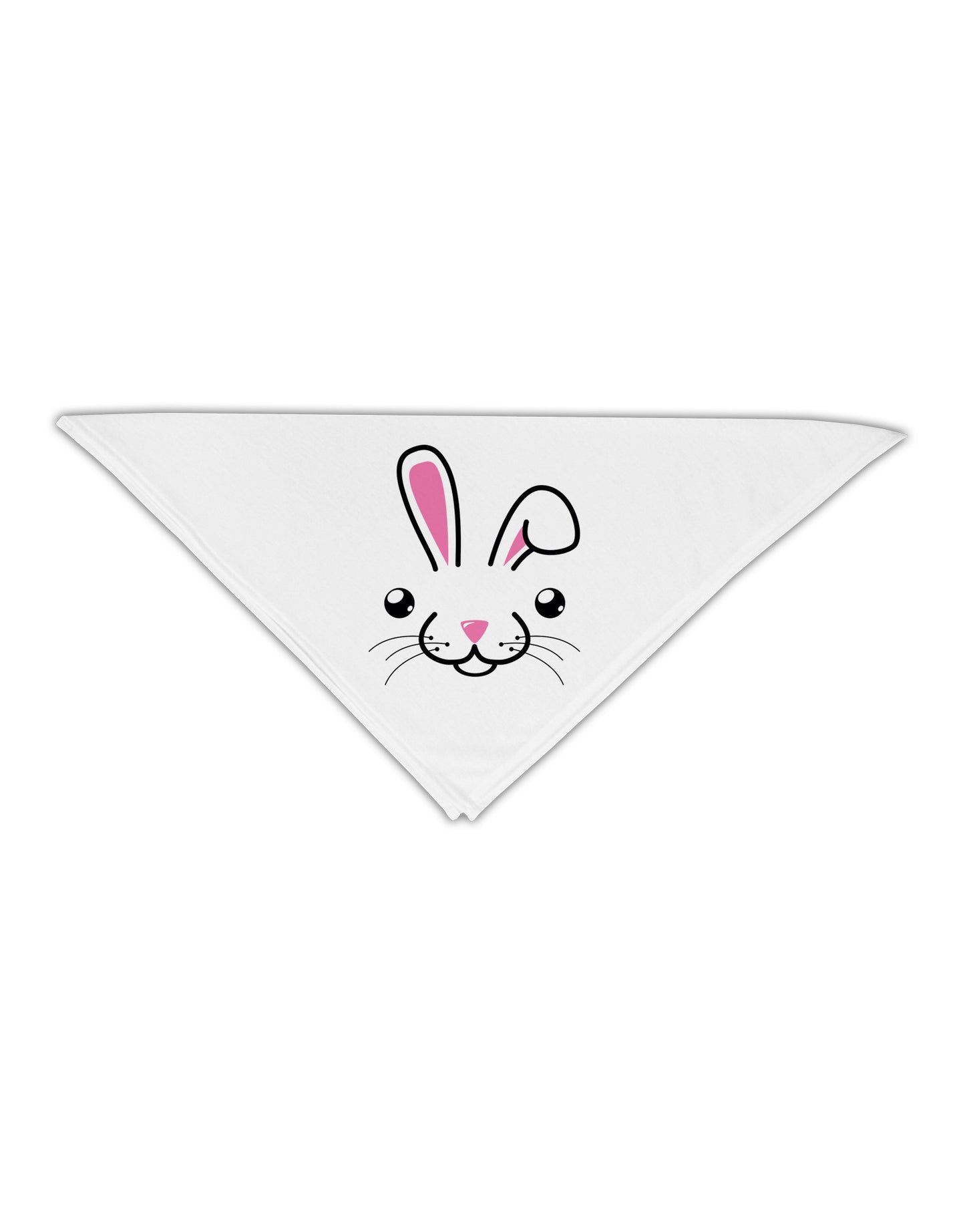 Cute Bunny Face Adult 19" Square Bandana-Square Bandanas-TooLoud-White-One-Size-Adult-Davson Sales