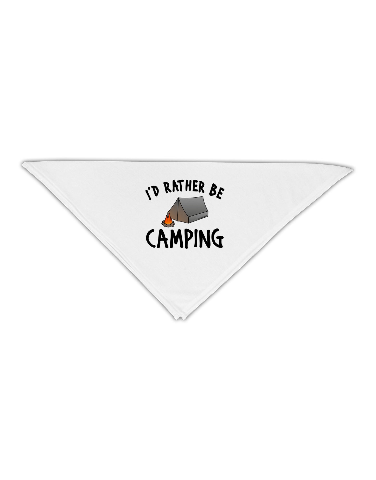 I'd Rather Be Camping Adult 19" Square Bandana-Square Bandanas-TooLoud-White-One-Size-Adult-Davson Sales