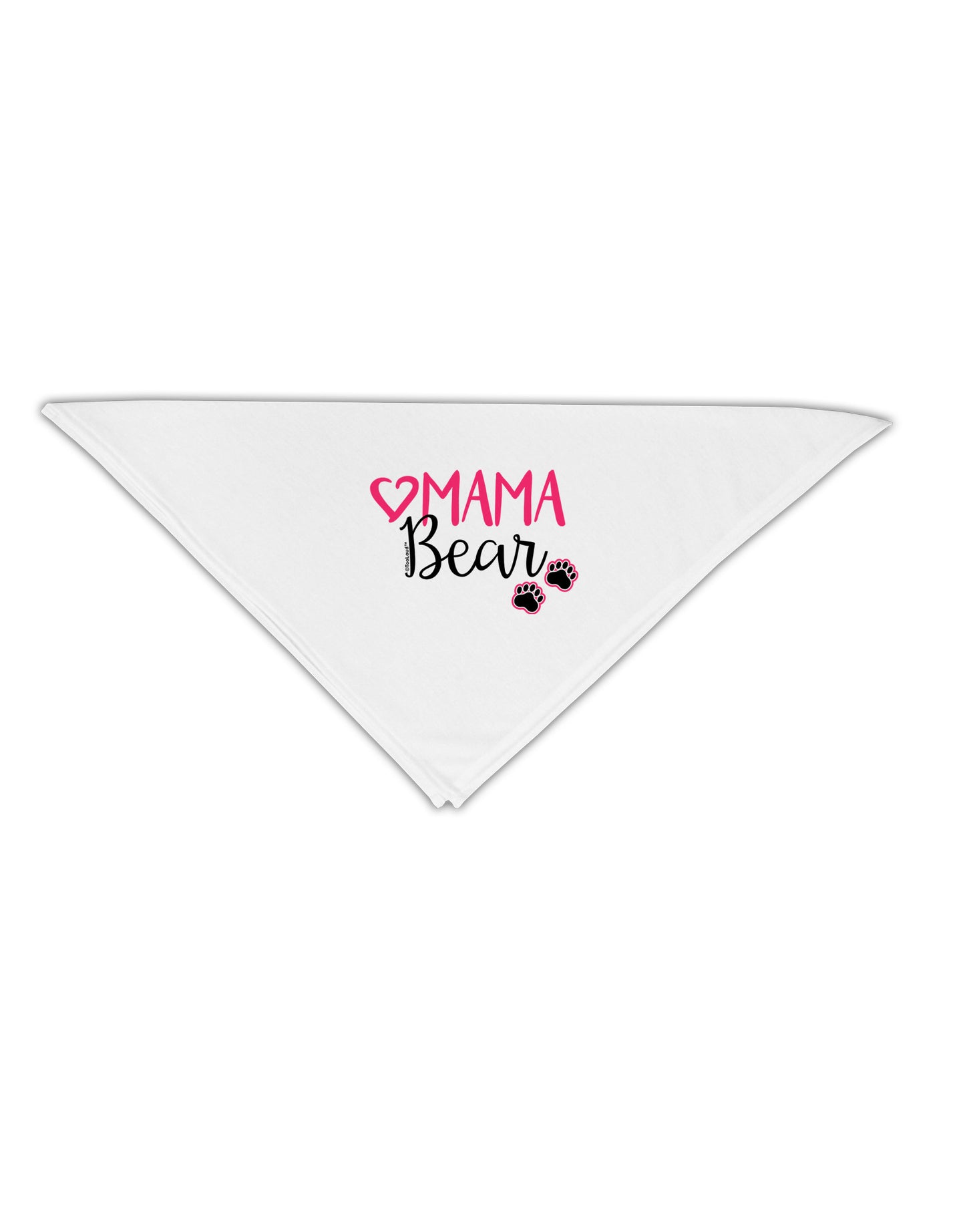 Mama Bear Paws Adult 19" Square Bandana-Square Bandanas-TooLoud-White-One-Size-Adult-Davson Sales