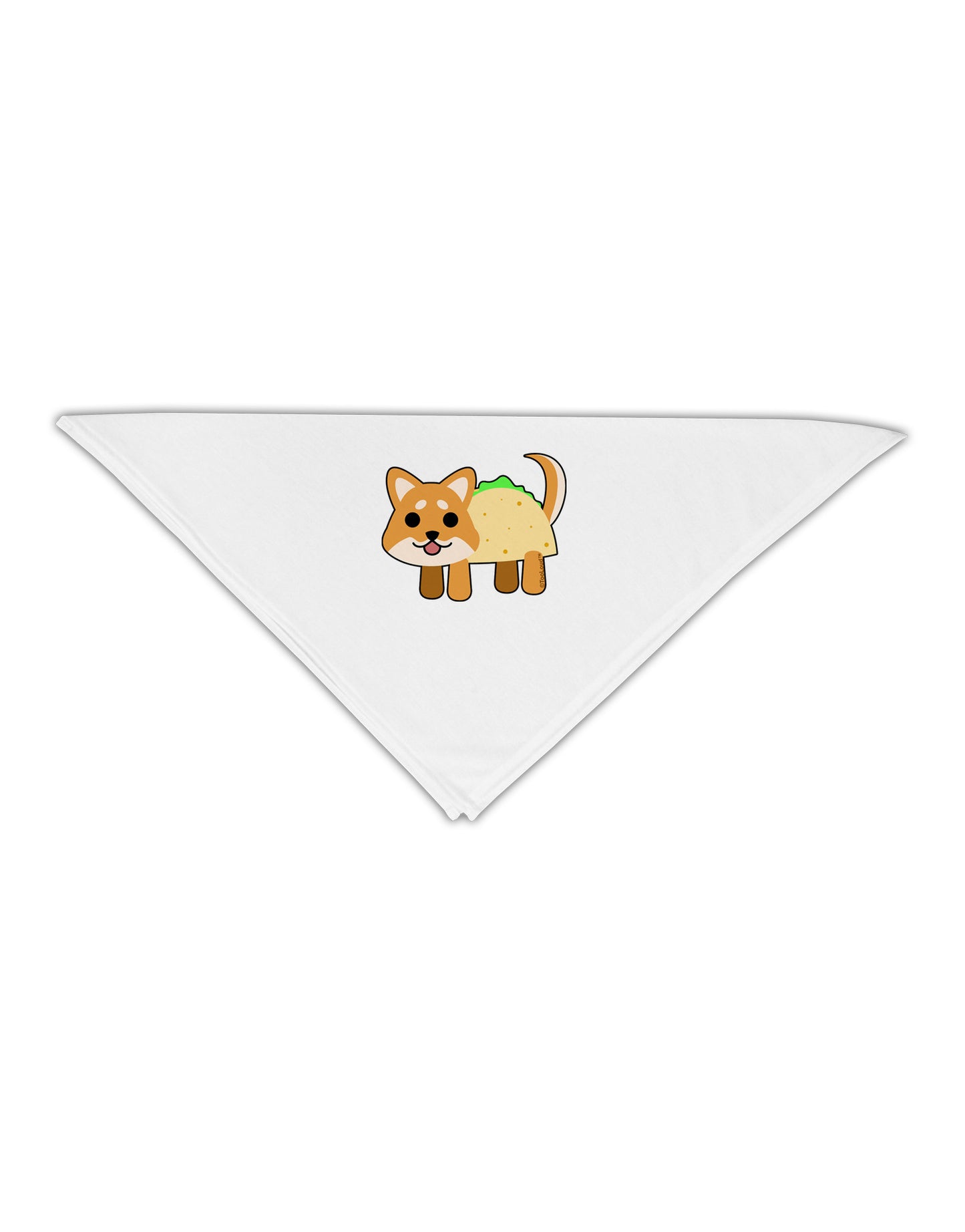 Cute Taco Dog Adult 19" Square Bandana-Square Bandanas-TooLoud-White-One-Size-Adult-Davson Sales