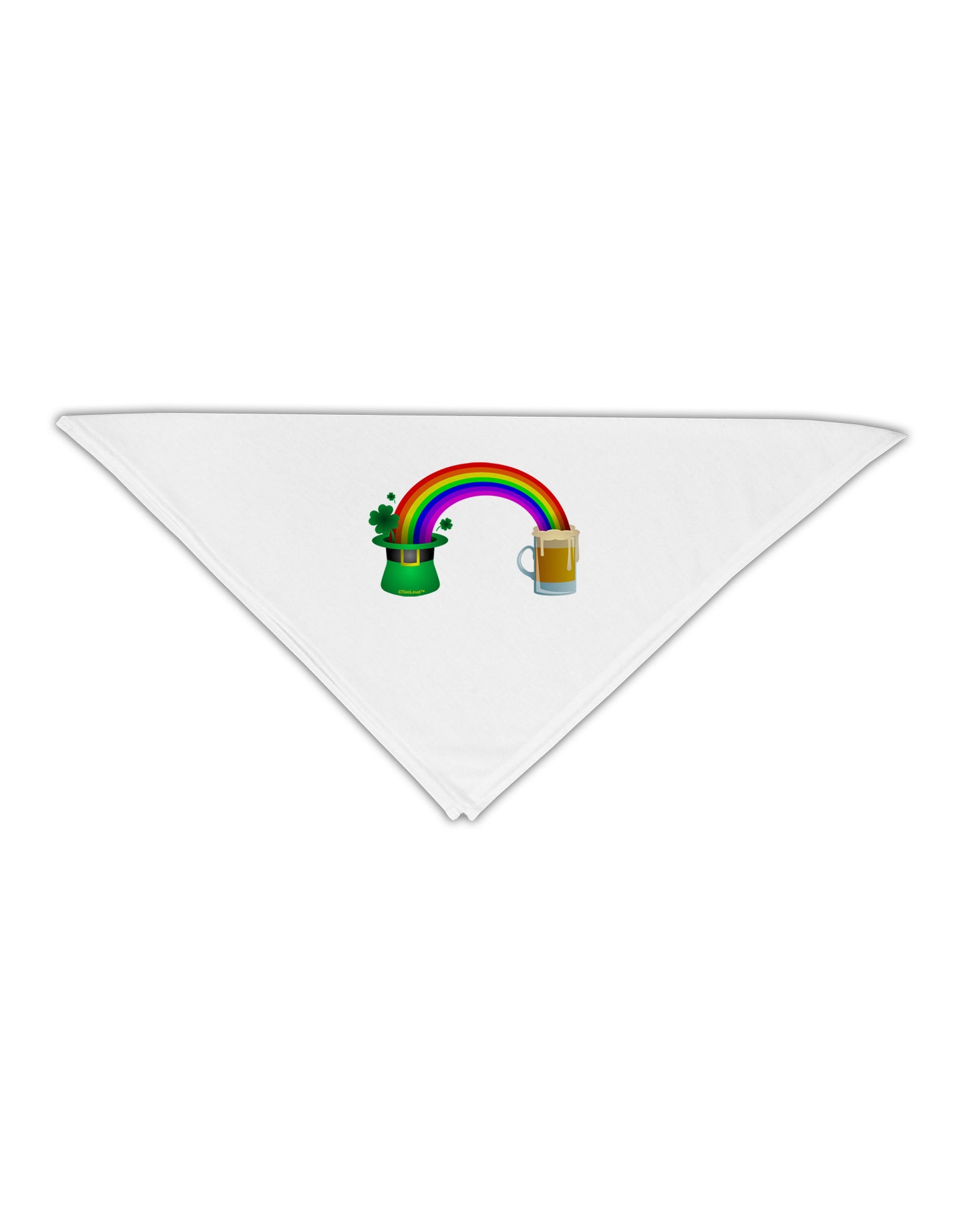 End Of The Rainbow - Beer Adult 19" Square Bandana-Square Bandanas-TooLoud-White-One-Size-Adult-Davson Sales