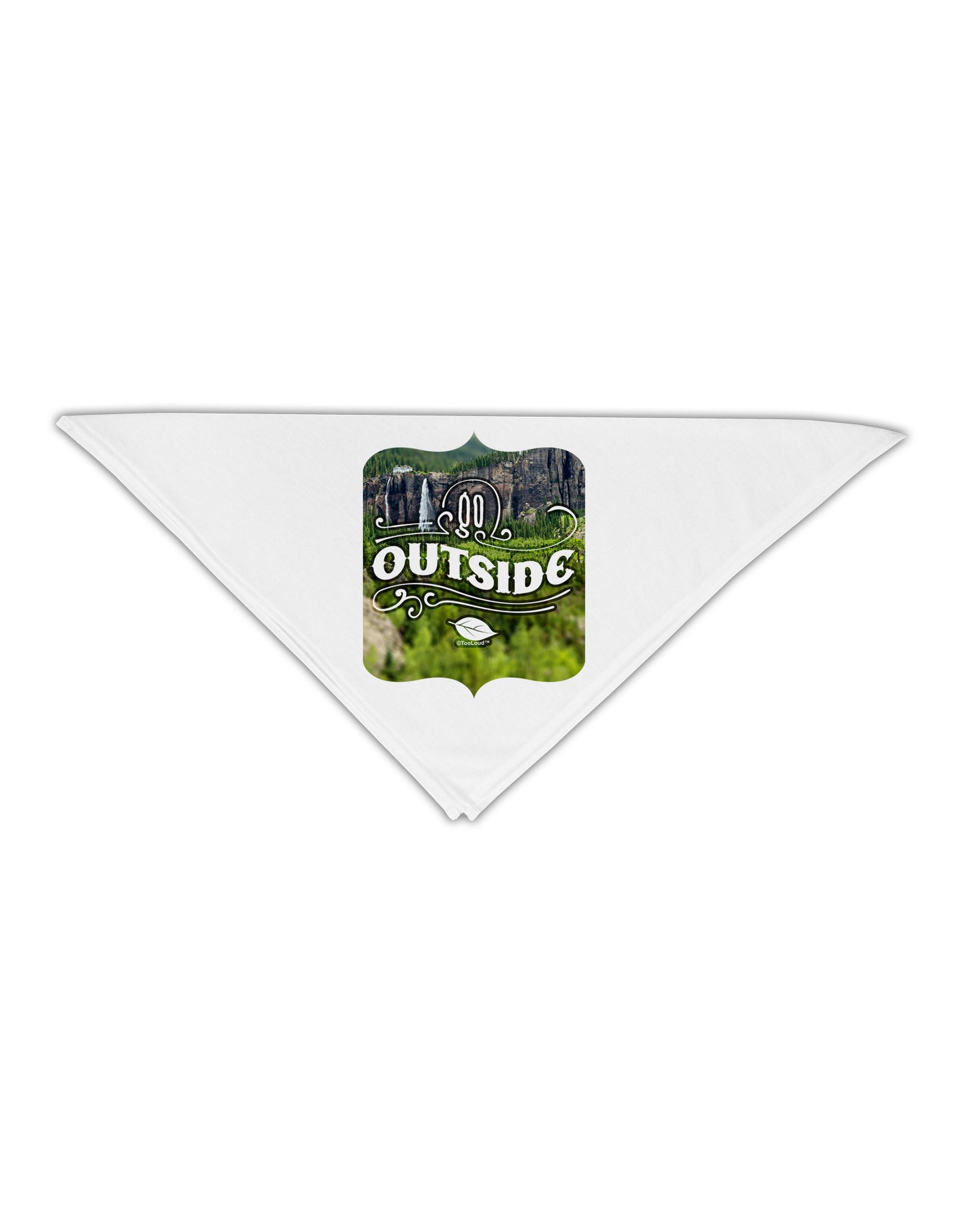 Go Outside - Beautiful Cliffs Adult 19" Square Bandana by-Square Bandanas-TooLoud-White-One-Size-Adult-Davson Sales