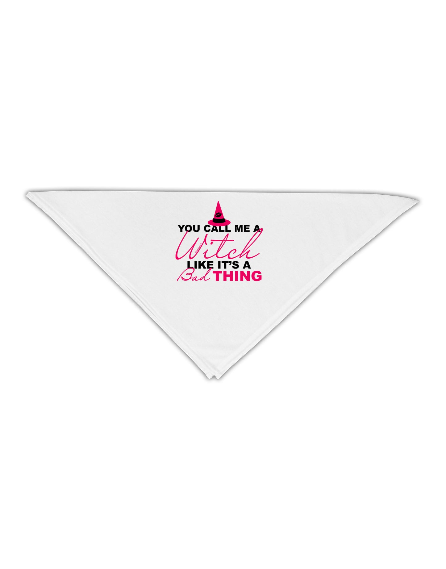 Witch - Bad Thing Text Adult 19" Square Bandana-Square Bandanas-TooLoud-White-One-Size-Adult-Davson Sales