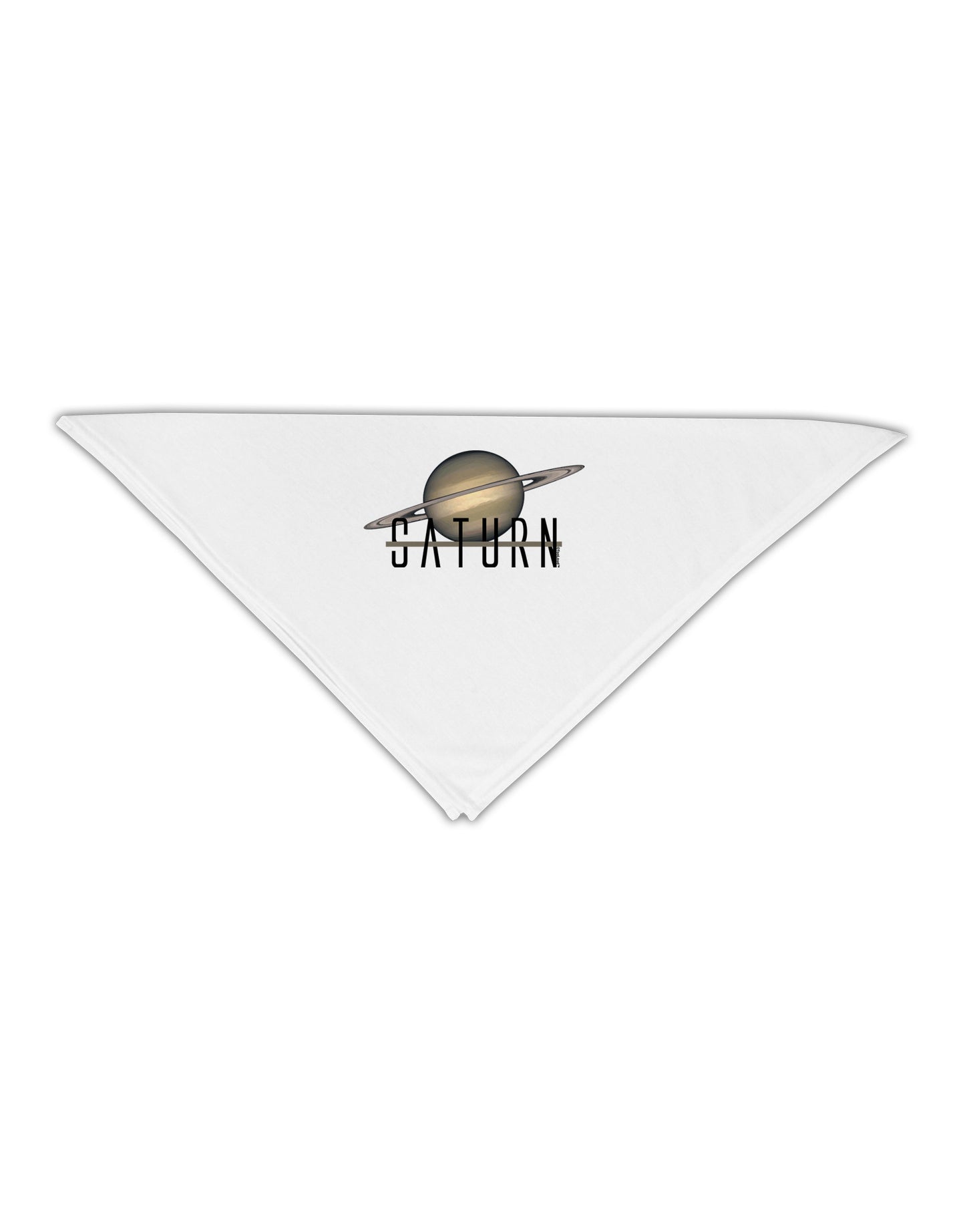 Planet Saturn Text Adult 19" Square Bandana-Square Bandanas-TooLoud-White-One-Size-Adult-Davson Sales
