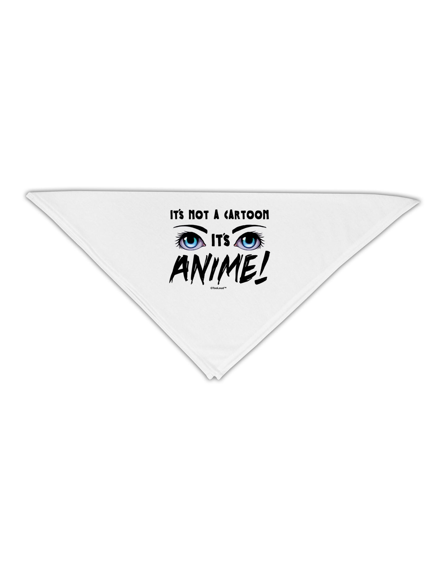 Not A Cartoon Eyes Blue Adult 19" Square Bandana-Square Bandanas-TooLoud-White-One-Size-Adult-Davson Sales