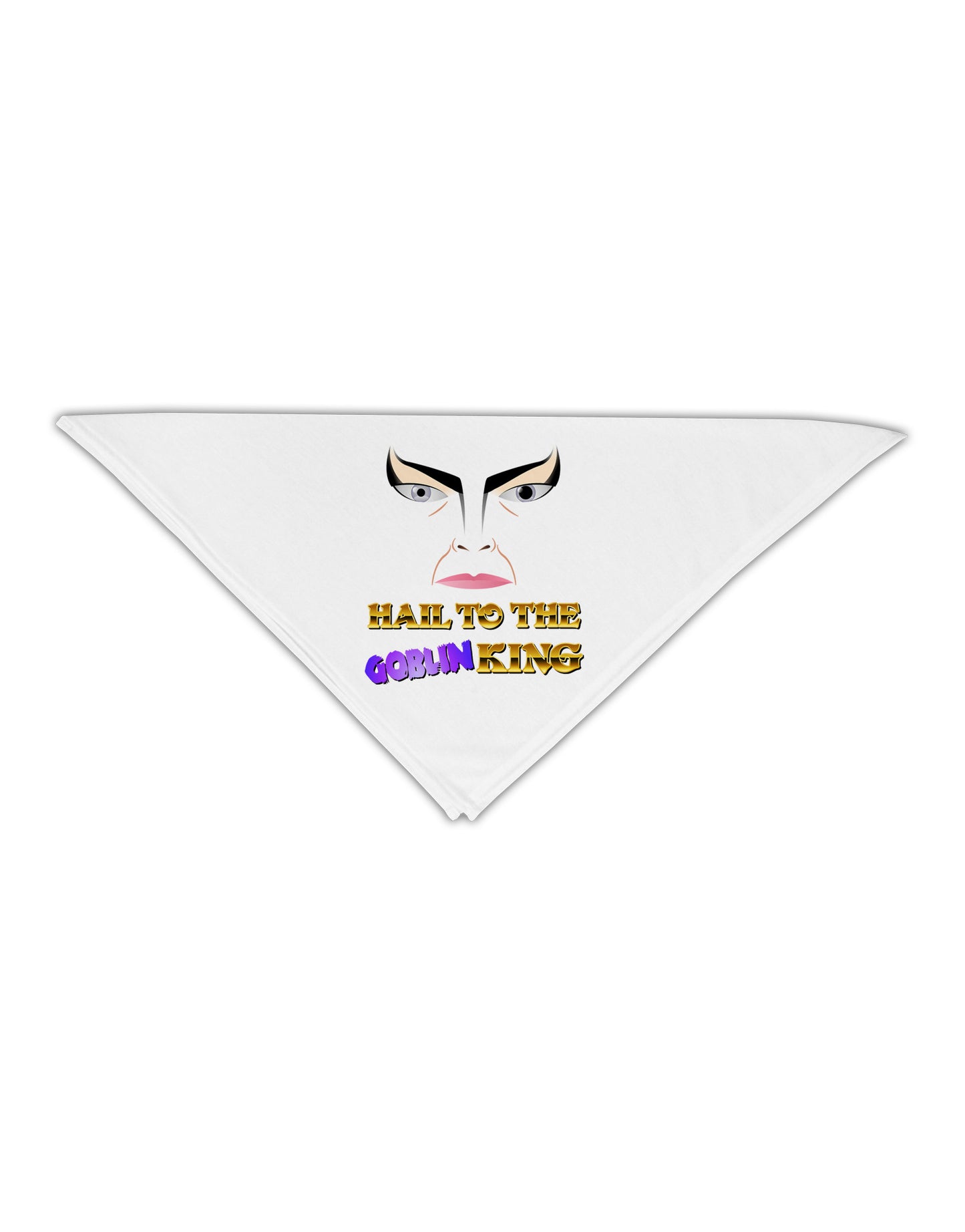 Hail to the Goblin King Adult 19" Square Bandana-Square Bandanas-TooLoud-White-One-Size-Adult-Davson Sales