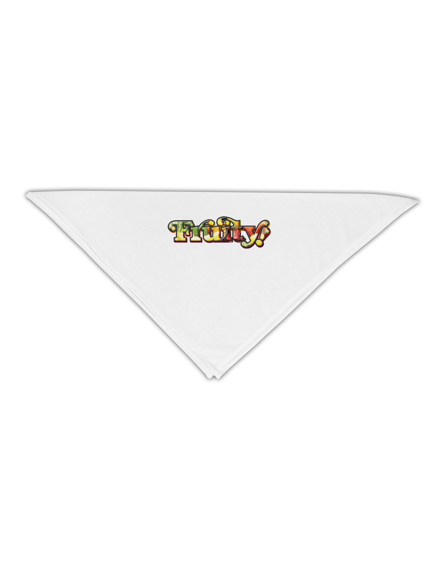 Fruity Text Adult 19" Square Bandana-Square Bandanas-TooLoud-White-One-Size-Adult-Davson Sales