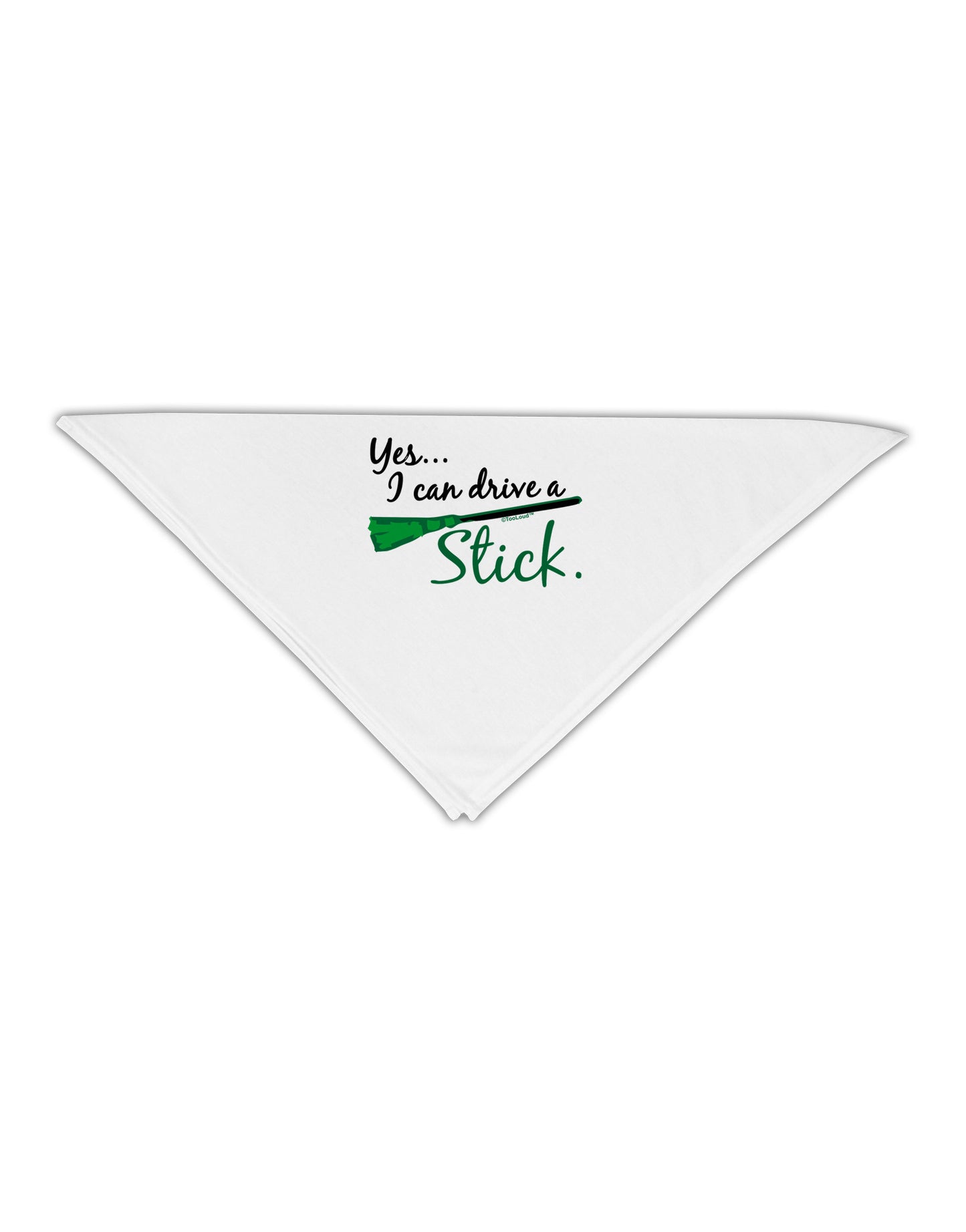 Drive Stick Green Adult 19" Square Bandana-Square Bandanas-TooLoud-White-One-Size-Adult-Davson Sales