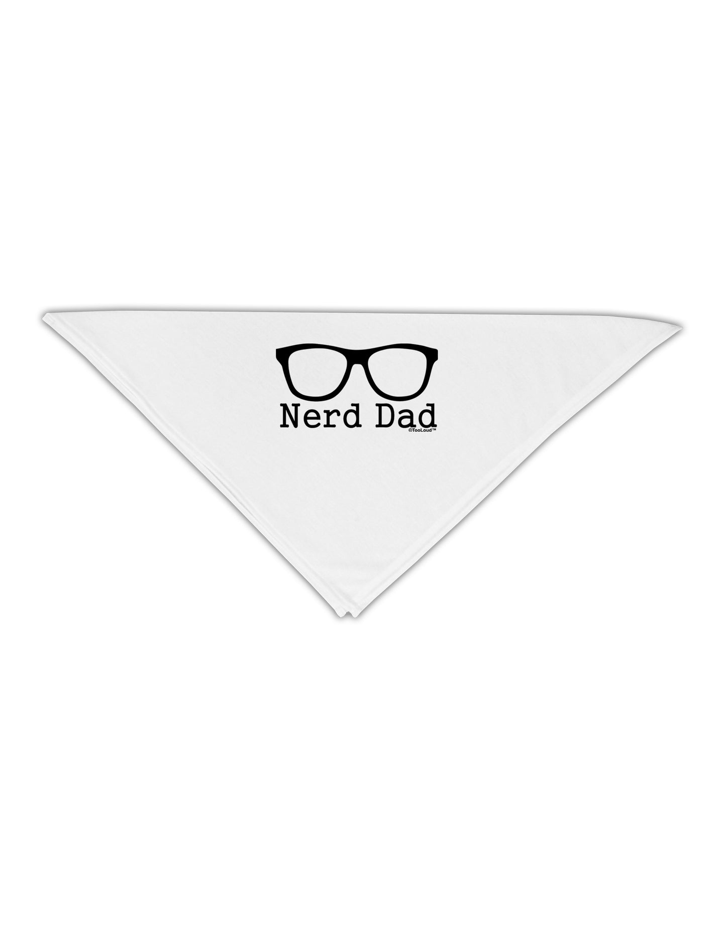 Nerd Dad - Glasses Adult 19" Square Bandana by TooLoud-Square Bandanas-TooLoud-White-One-Size-Adult-Davson Sales