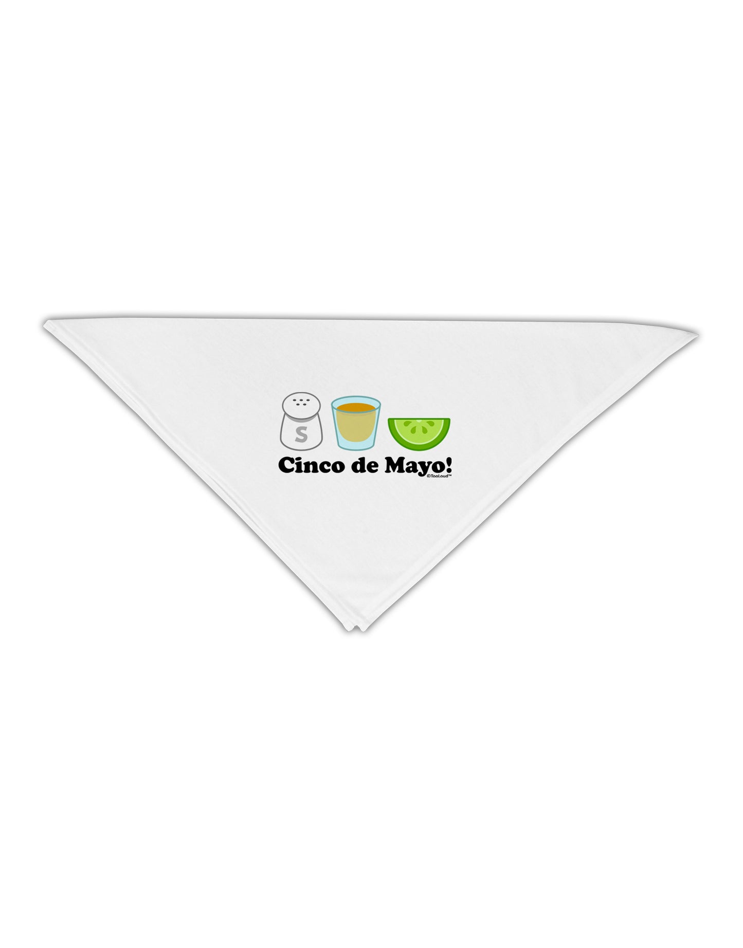 Cinco de Mayo Design - Salt Tequila Lime Adult 19" Square Bandana by TooLoud-Square Bandanas-TooLoud-White-One-Size-Adult-Davson Sales