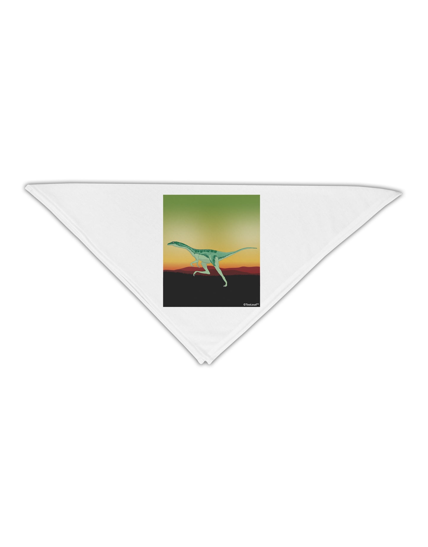 Ornithomimus Velox - Without Name Adult 19" Square Bandana by TooLoud-Square Bandanas-TooLoud-White-One-Size-Adult-Davson Sales