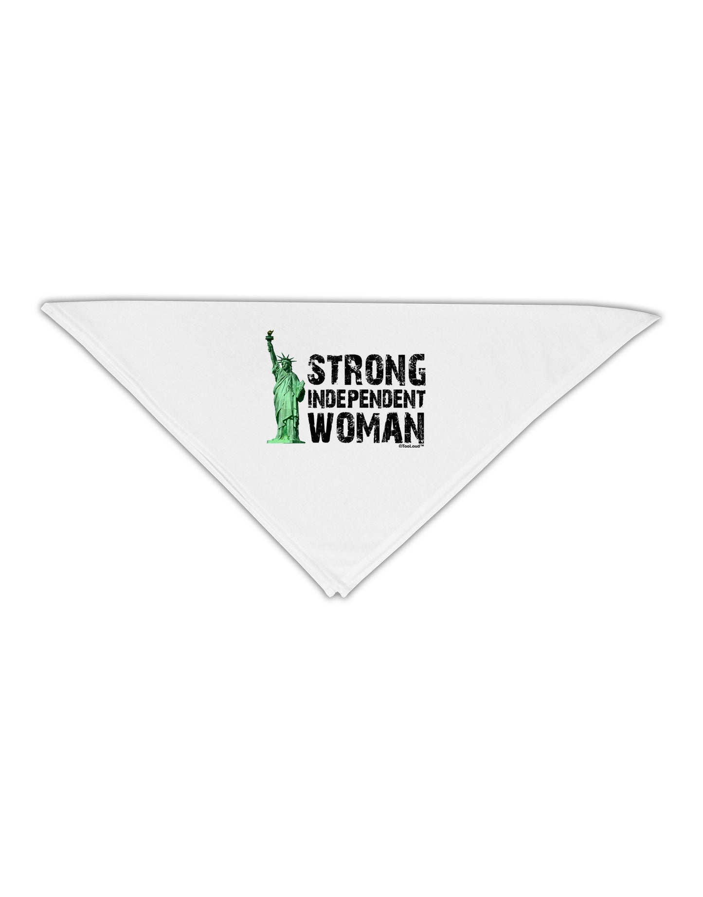 Statue of Liberty Strong Woman Adult 19" Square Bandana-Square Bandanas-TooLoud-White-One-Size-Adult-Davson Sales