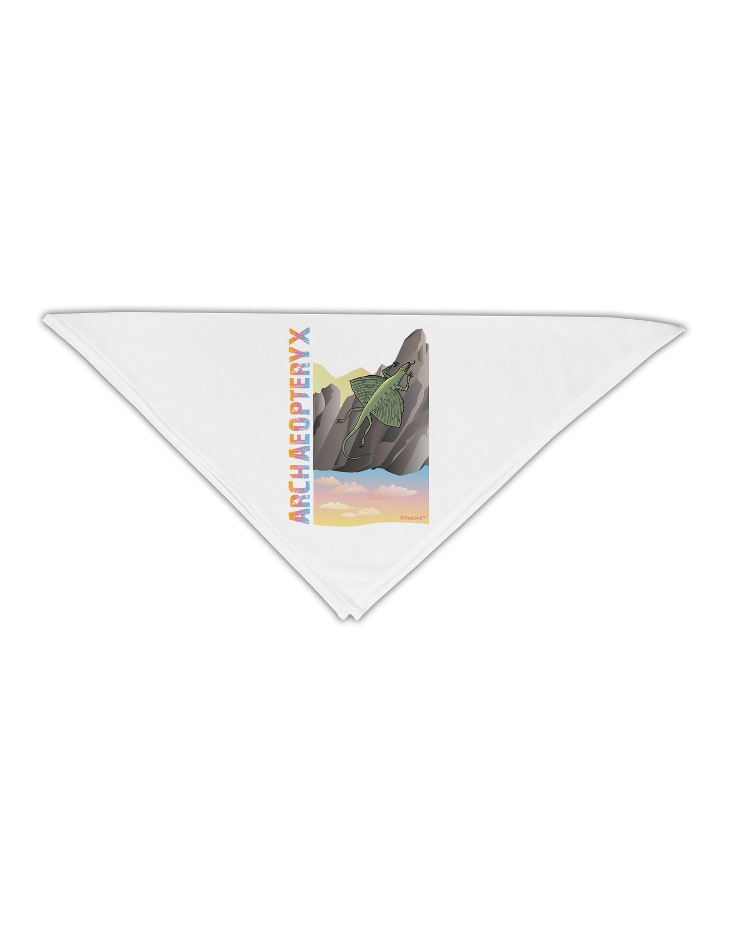 Archaopteryx - With Name Adult 19" Square Bandana by TooLoud-Square Bandanas-TooLoud-White-One-Size-Adult-Davson Sales