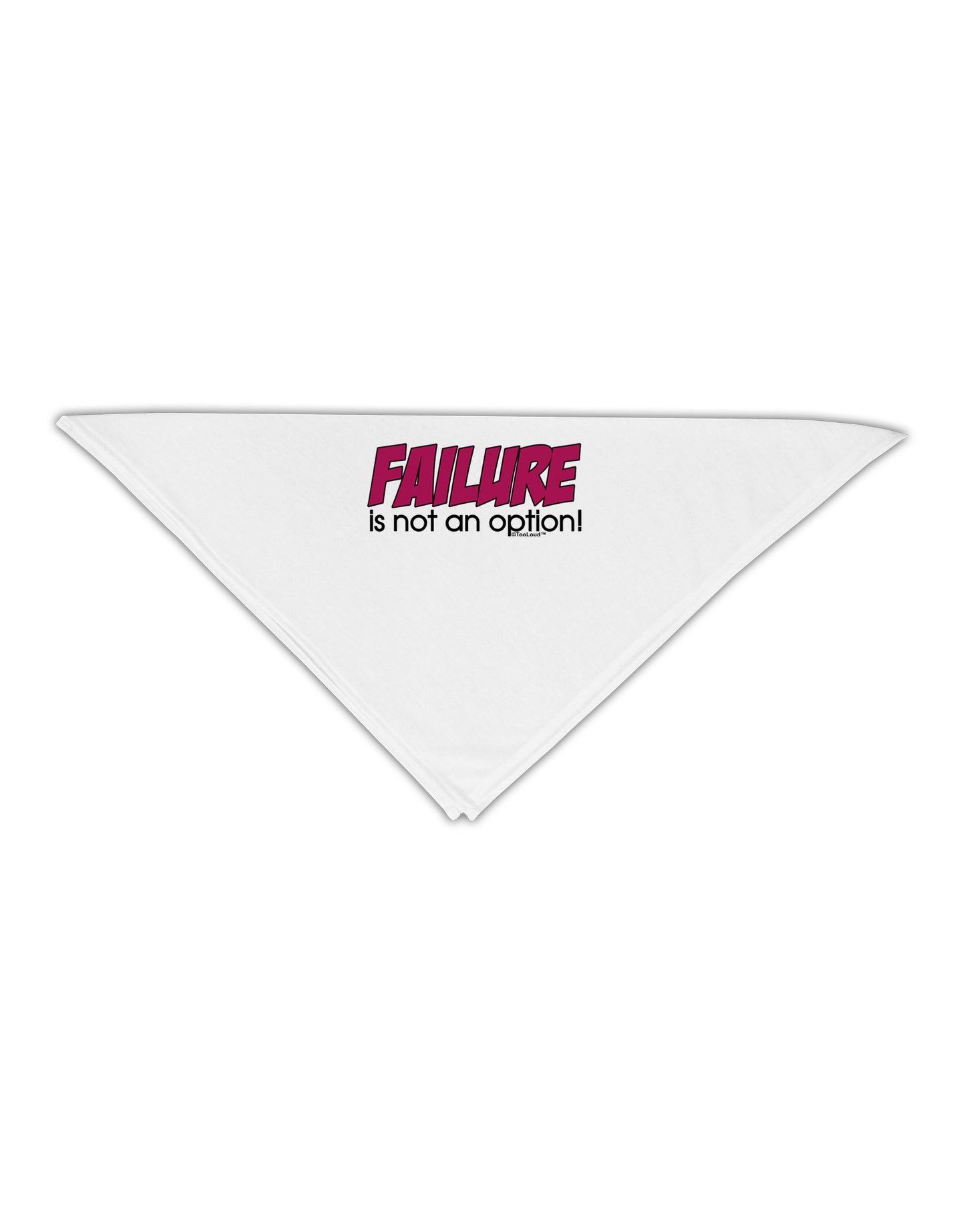 Failure Is Not An Option Distressed Adult 19" Square Bandana by TooLoud-Square Bandanas-TooLoud-White-One-Size-Adult-Davson Sales