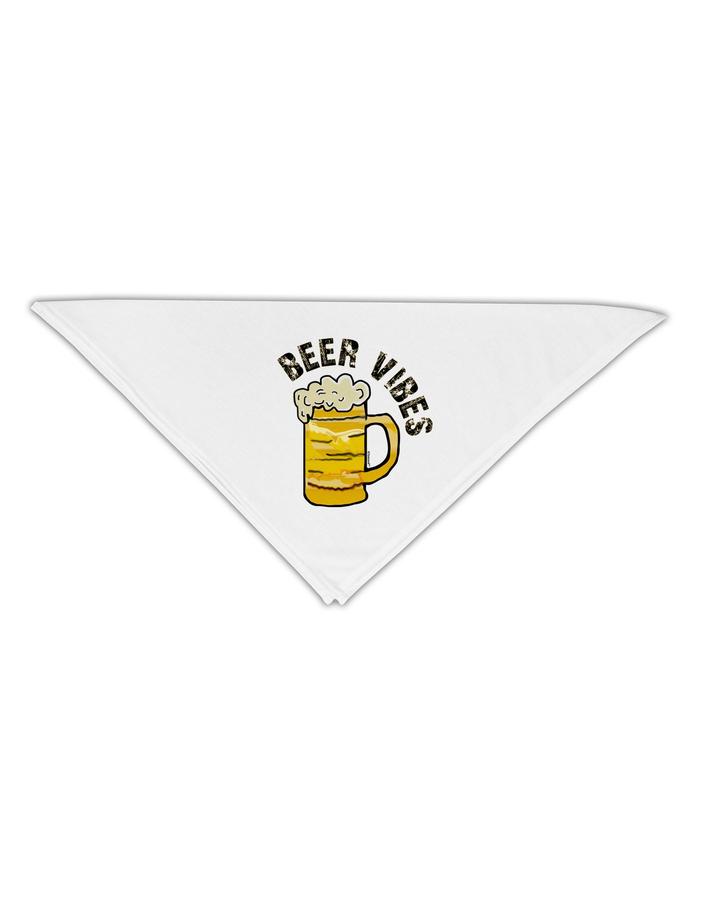 Beer Vibes Adult 19 Inch Square Bandana-Bandanas-TooLoud-White-One-Size-Adult-Davson Sales