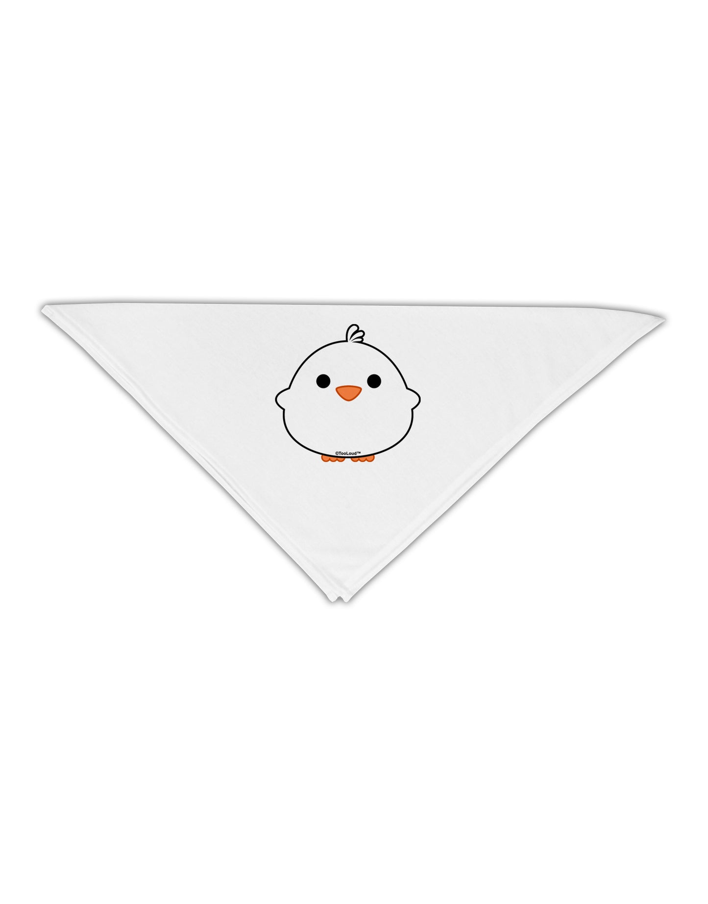 Cute Little Chick - White Adult 19" Square Bandana by TooLoud-Square Bandanas-TooLoud-White-One-Size-Adult-Davson Sales