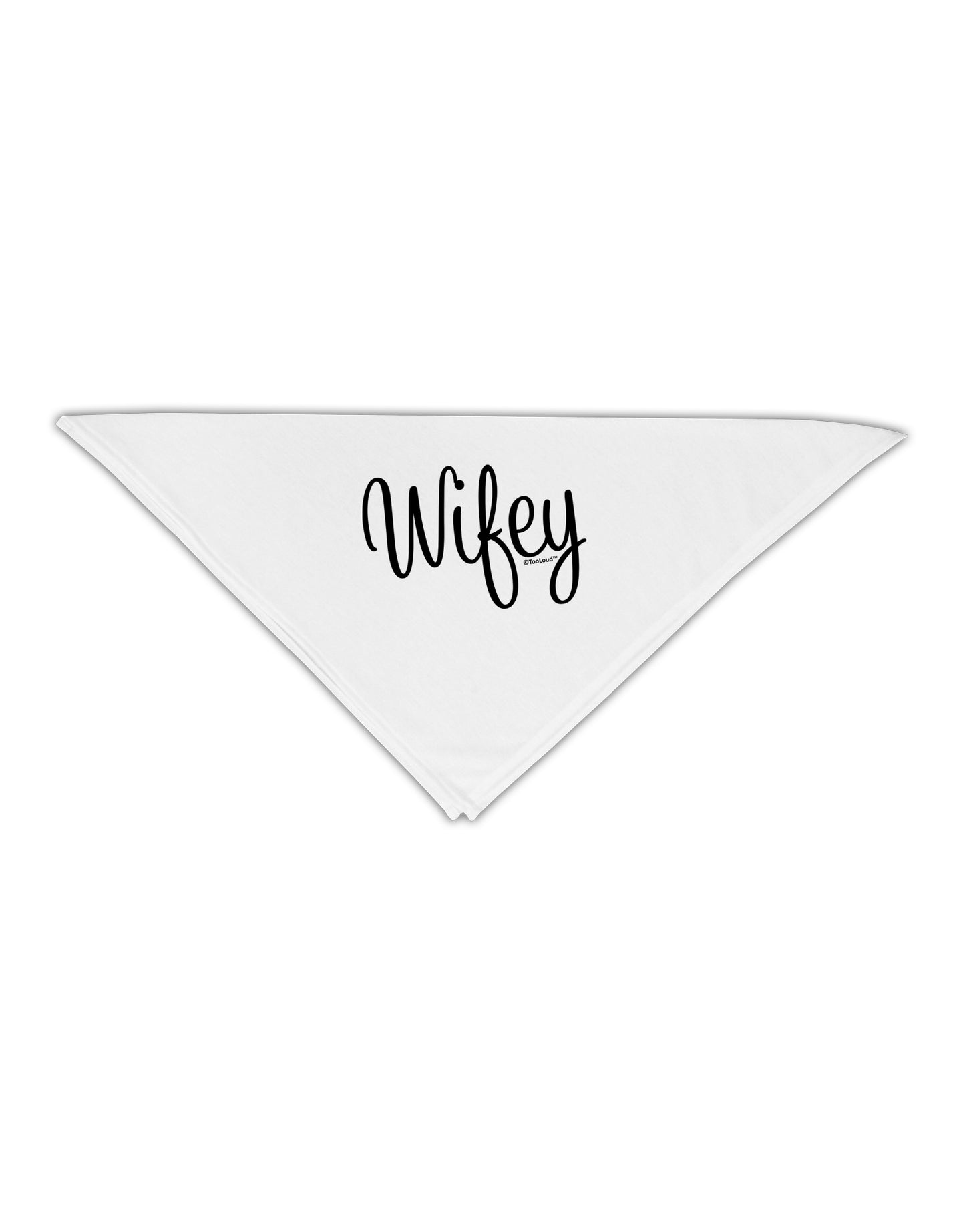 Wifey - Wife Design Adult 19" Square Bandana by TooLoud-Square Bandanas-TooLoud-White-One-Size-Adult-Davson Sales