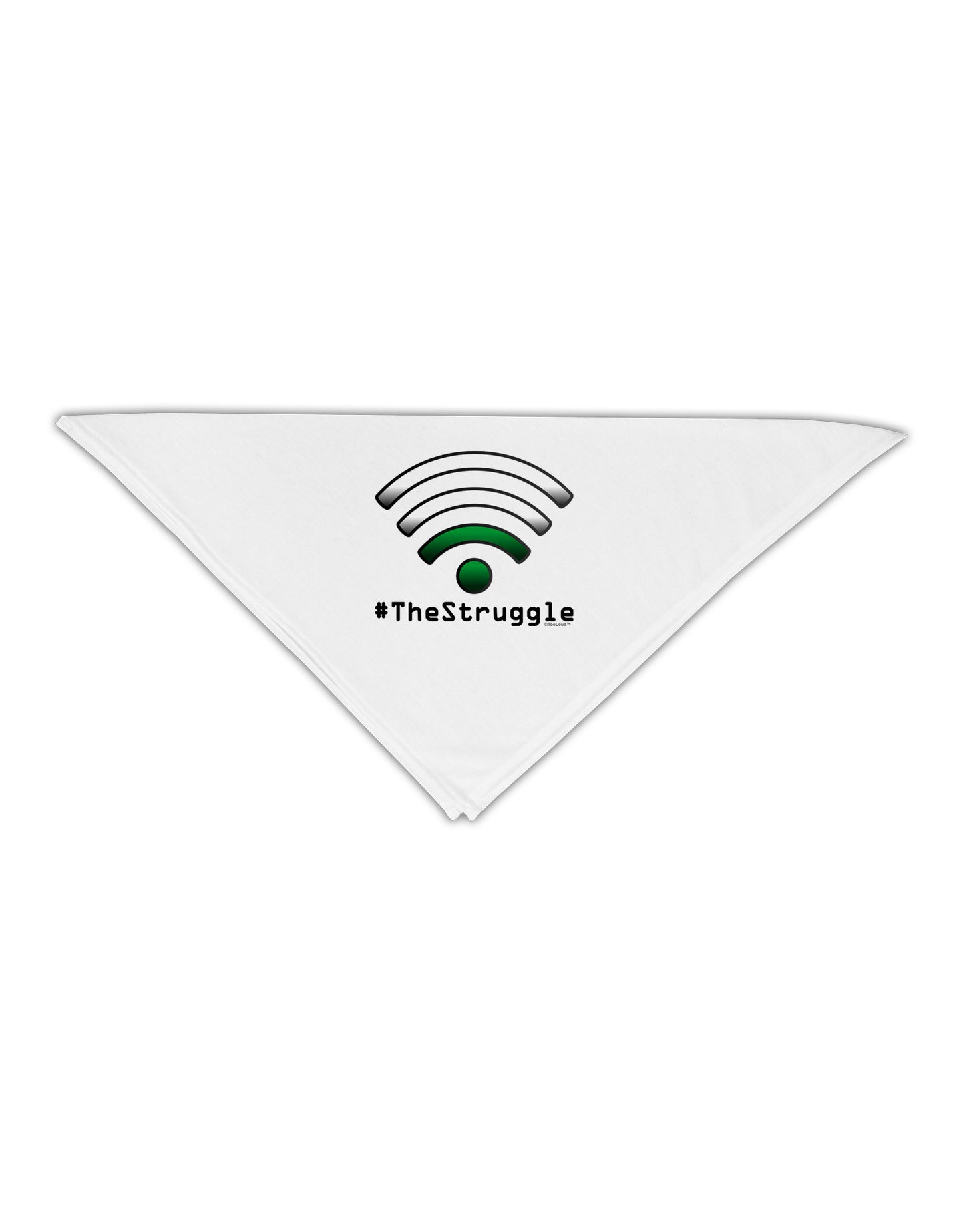 The Struggle - Low Wifi Adult 19" Square Bandana-Square Bandanas-TooLoud-White-One-Size-Adult-Davson Sales