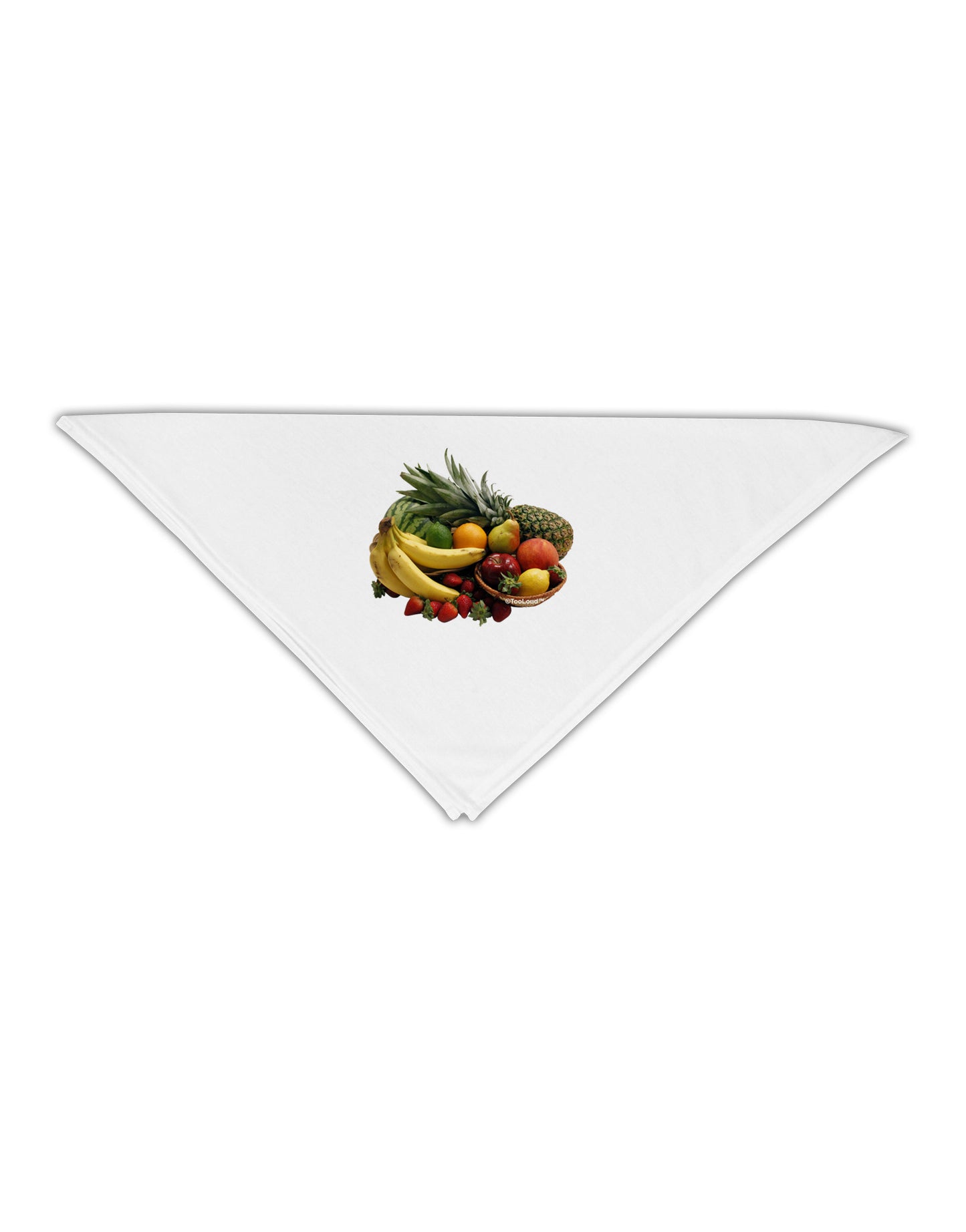 Fruit Basket Still Life Adult 19" Square Bandana-Square Bandanas-TooLoud-White-One-Size-Adult-Davson Sales