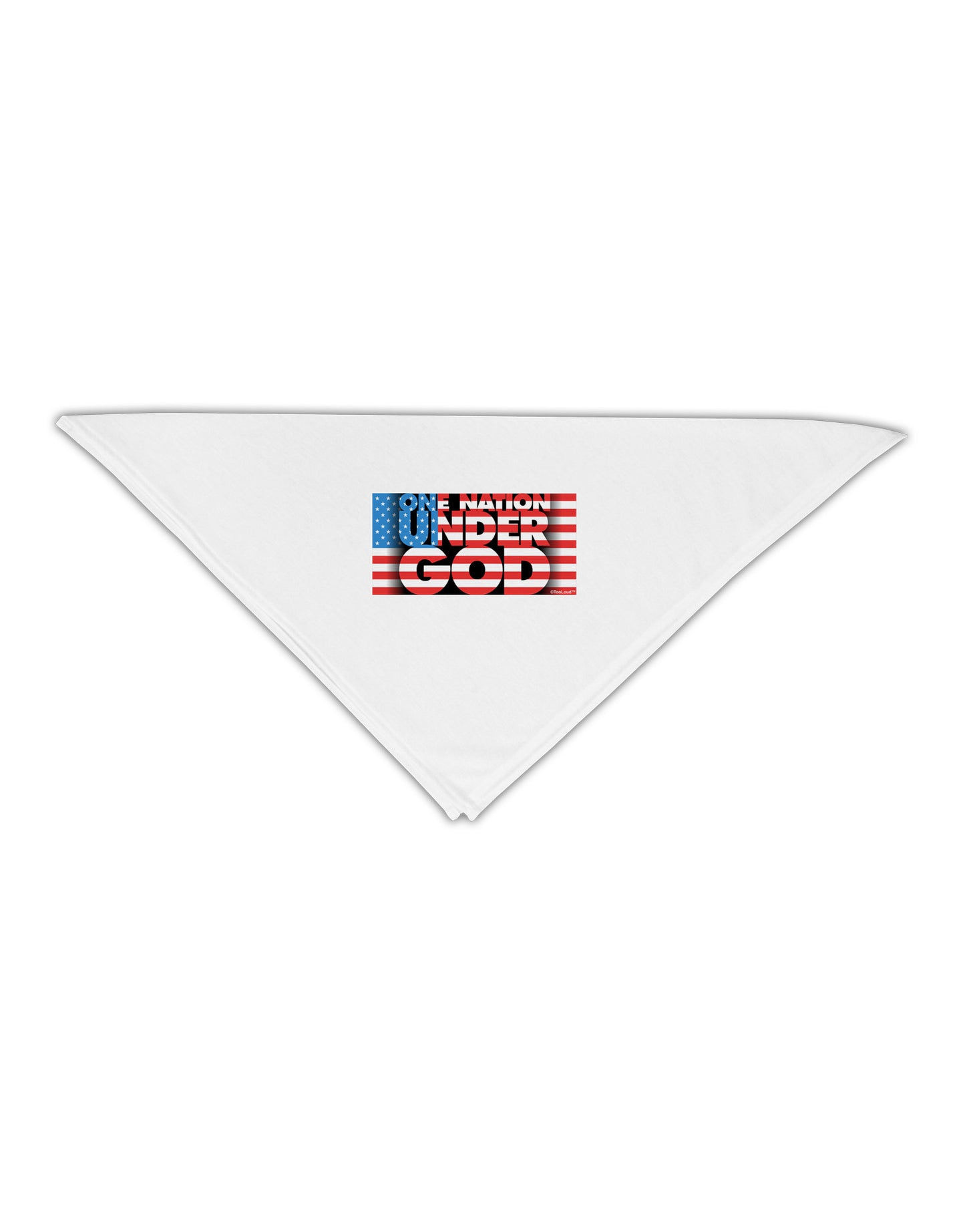 One Nation Under God Adult 19" Square Bandana-Square Bandanas-TooLoud-White-One-Size-Adult-Davson Sales