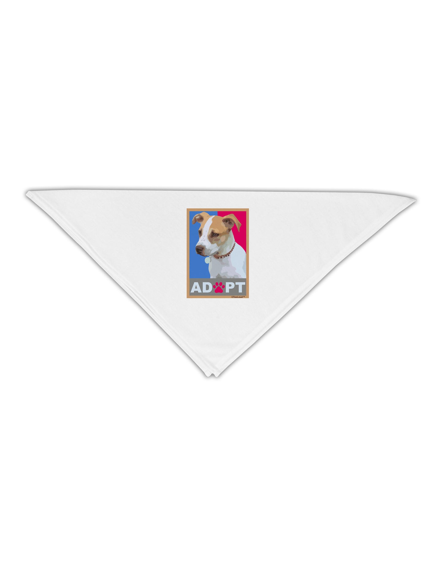 Adopt Cute Puppy Cat Adoption Adult 19" Square Bandana-Square Bandanas-TooLoud-White-One-Size-Adult-Davson Sales