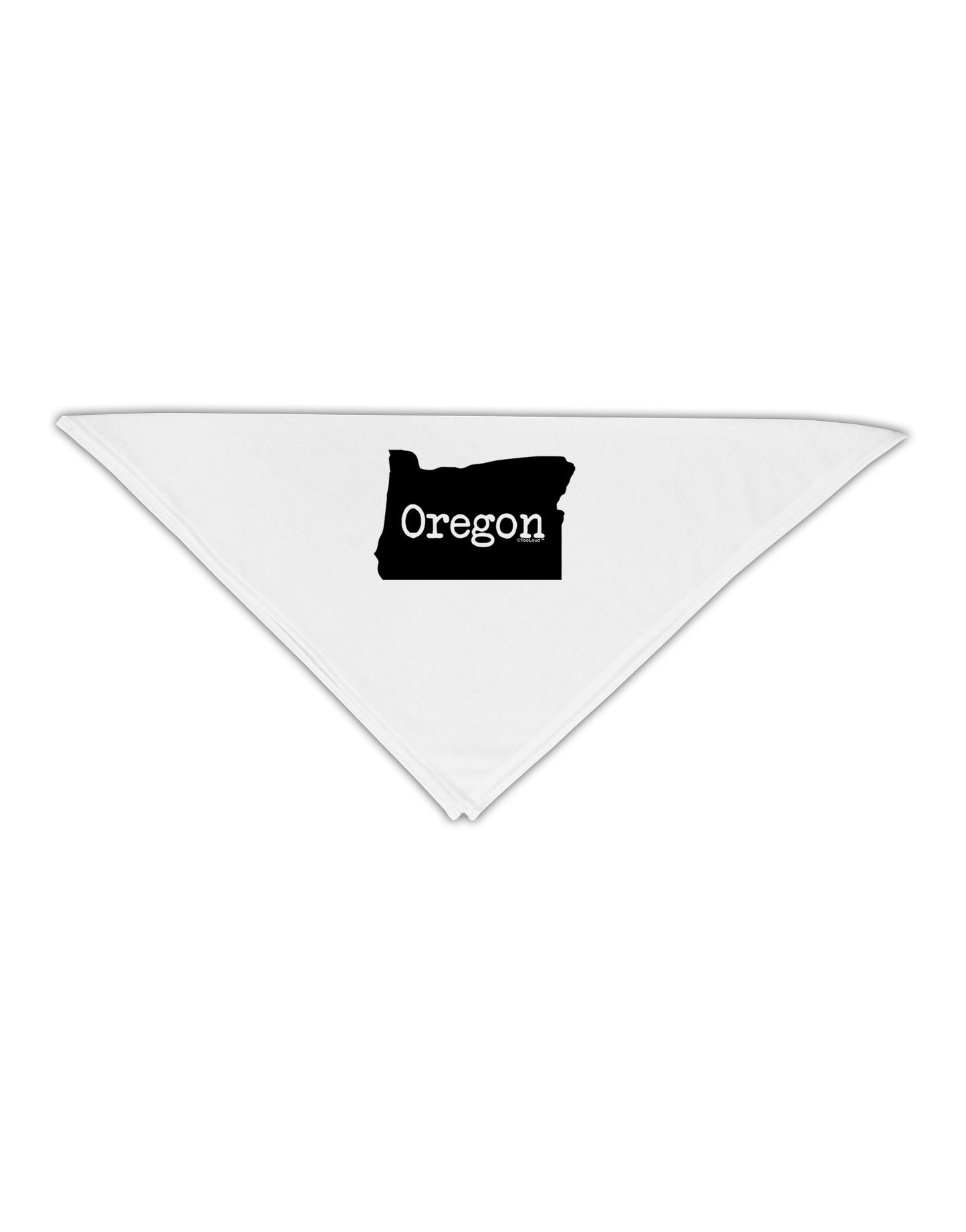 Oregon - United States Shape Adult 19" Square Bandana by TooLoud-Square Bandanas-TooLoud-White-One-Size-Adult-Davson Sales