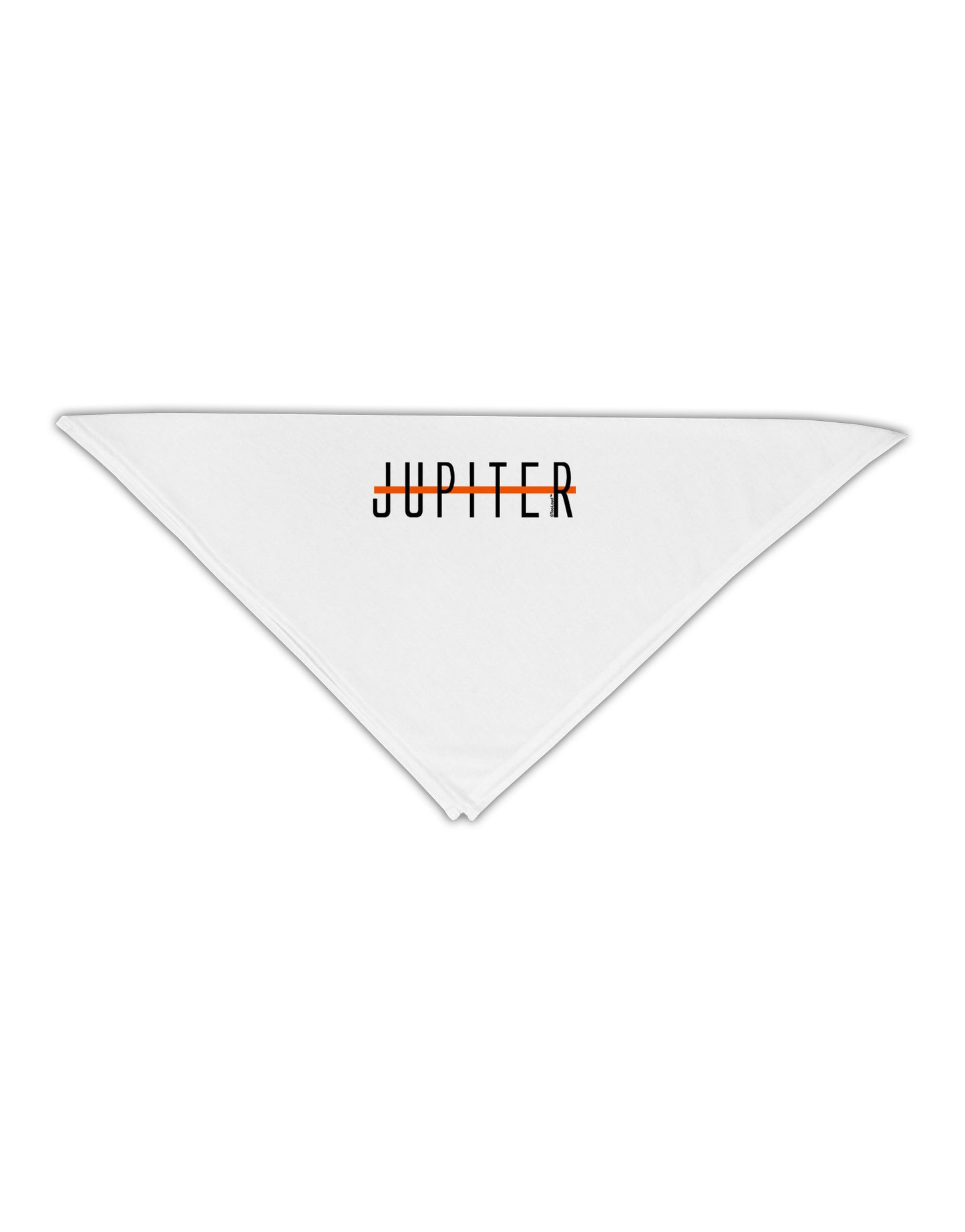 Planet Jupiter Text Only Adult 19" Square Bandana-Square Bandanas-TooLoud-White-One-Size-Adult-Davson Sales
