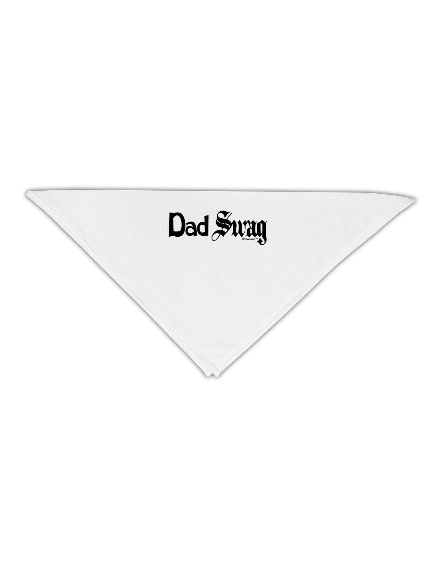 Dad Swag Text Adult 19" Square Bandana by TooLoud-Square Bandanas-TooLoud-White-One-Size-Adult-Davson Sales