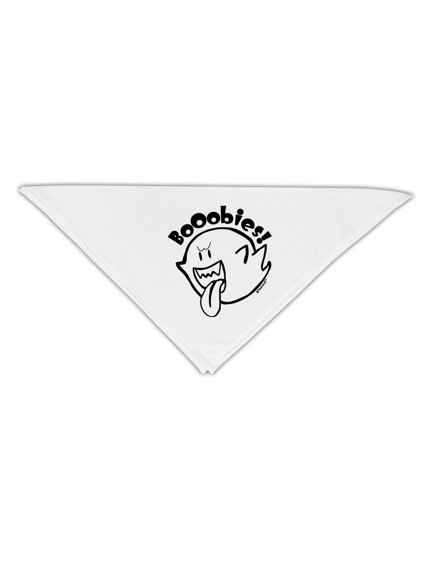 Booobies Adult 19 Inch Square Bandana-Bandanas-TooLoud-White-One-Size-Adult-Davson Sales
