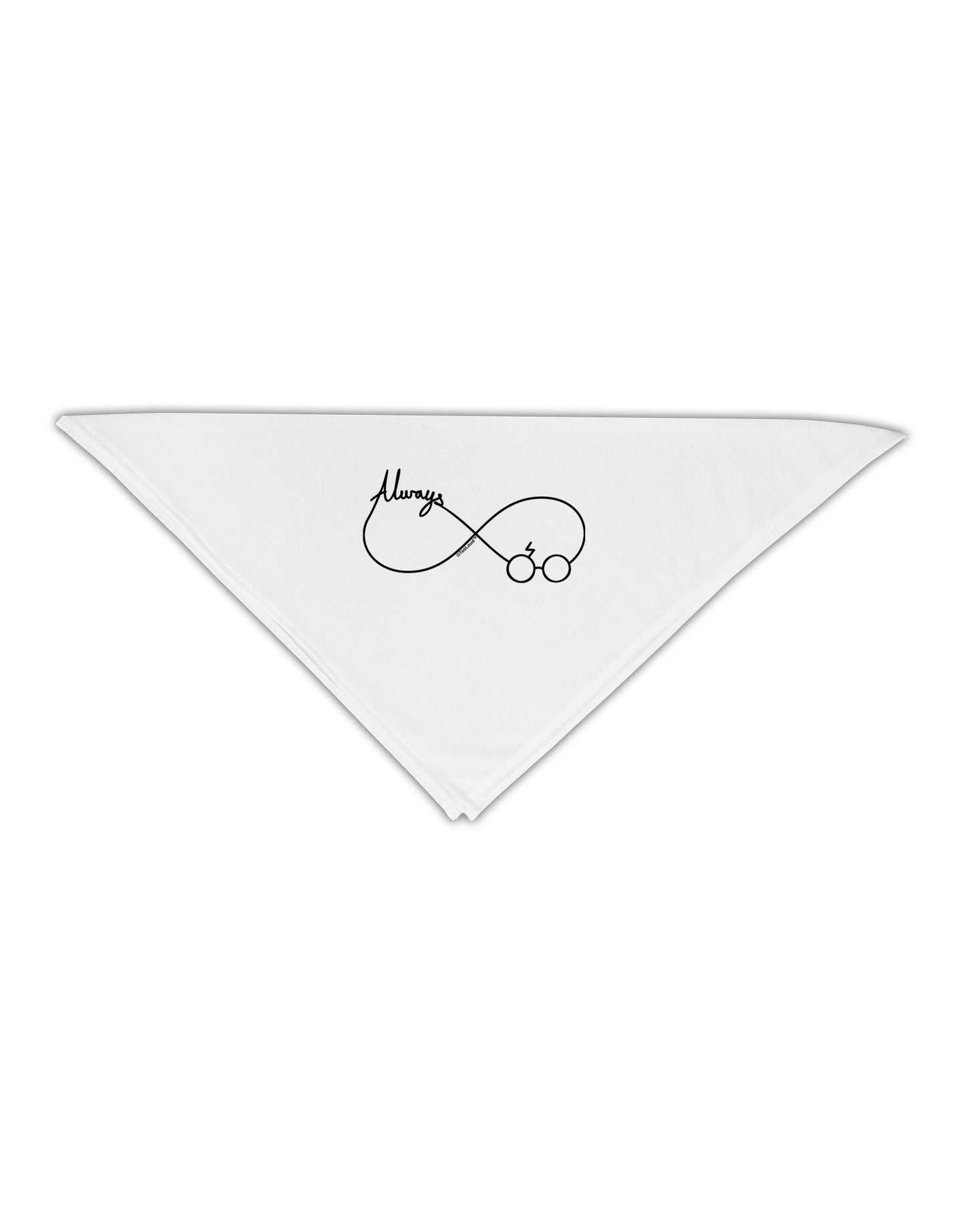 Always Infinity Symbol Adult 19" Square Bandana-Square Bandanas-TooLoud-White-One-Size-Adult-Davson Sales