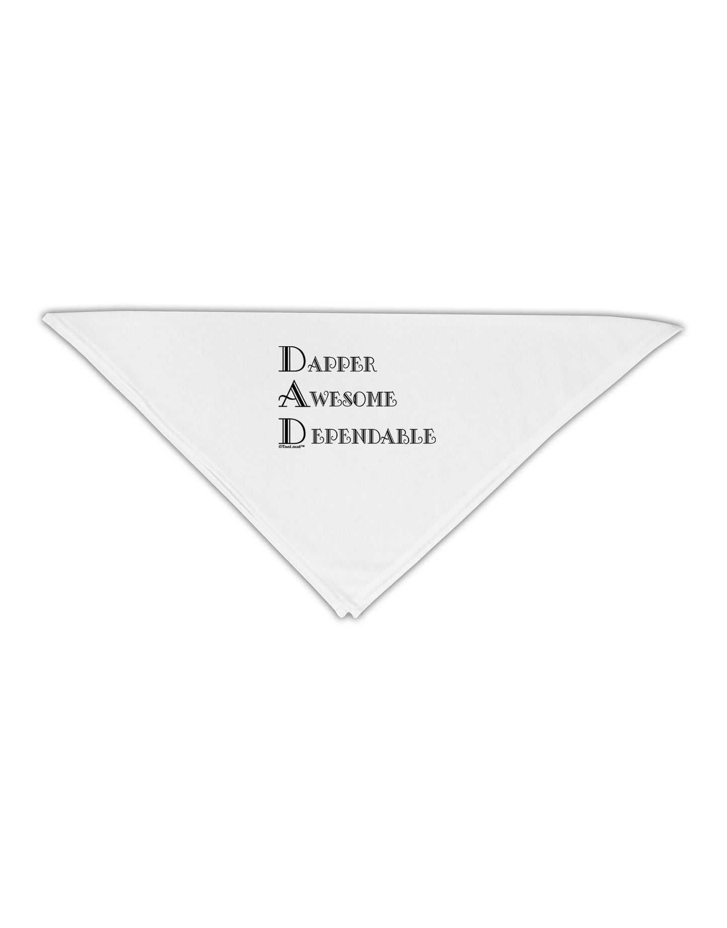 DAD - Acronym Adult 19" Square Bandana by TooLoud-Square Bandanas-TooLoud-White-One-Size-Adult-Davson Sales