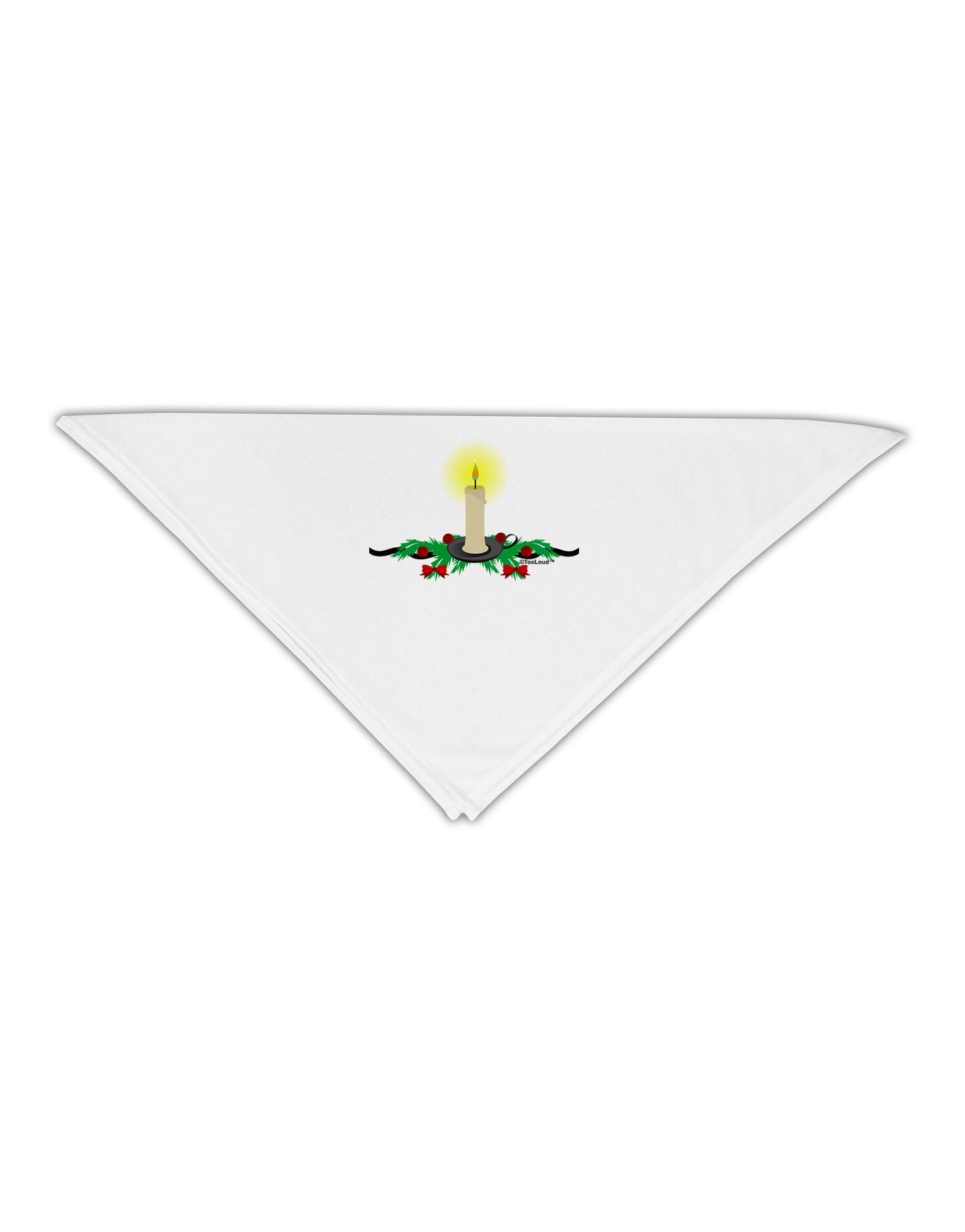 Chirstmas Candle Adult 19" Square Bandana-Square Bandanas-TooLoud-White-One-Size-Adult-Davson Sales