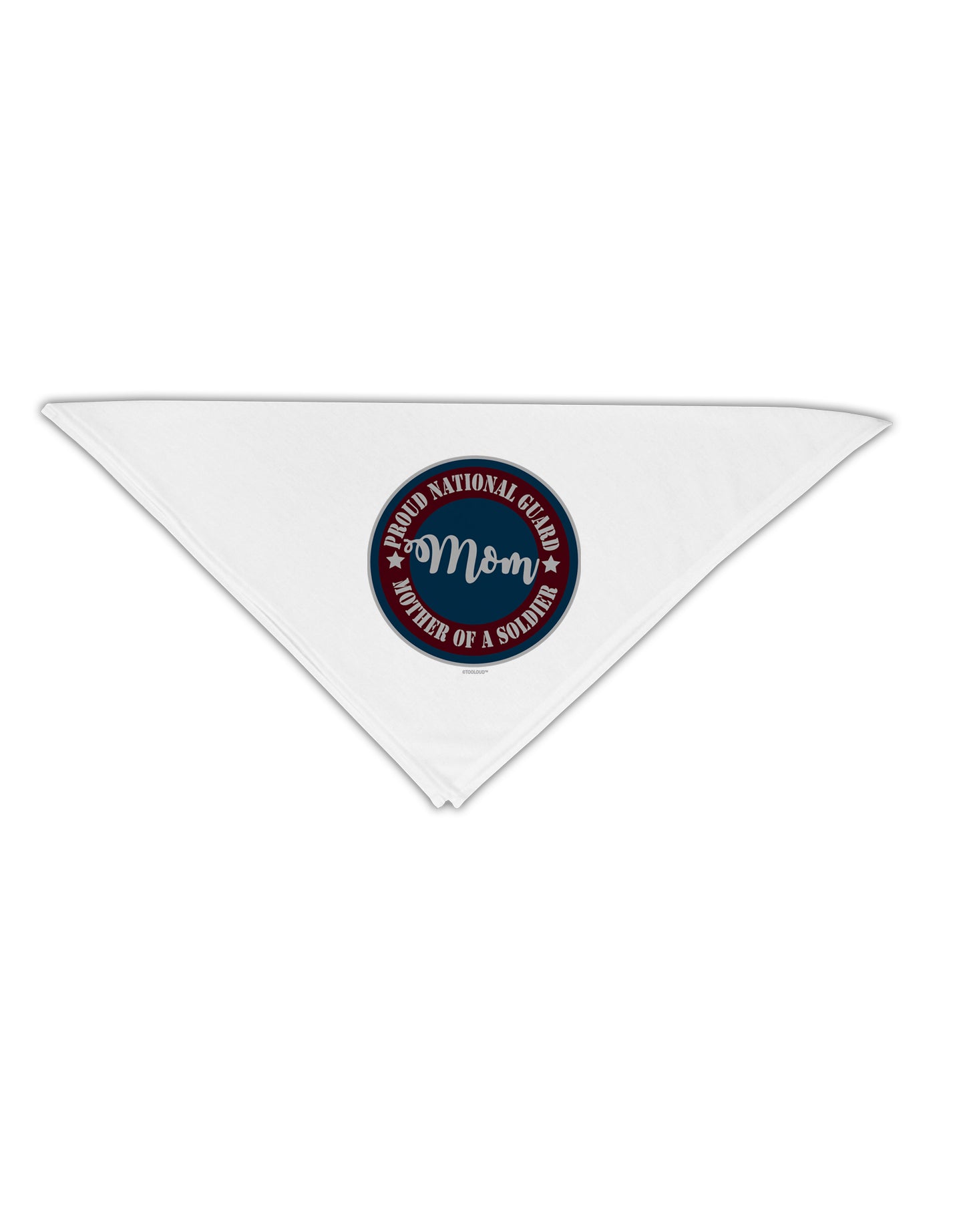 TooLoud Proud National Guard Mom Adult 19 Inch Square Bandana-Bandanas-TooLoud-White-One-Size-Adult-Davson Sales