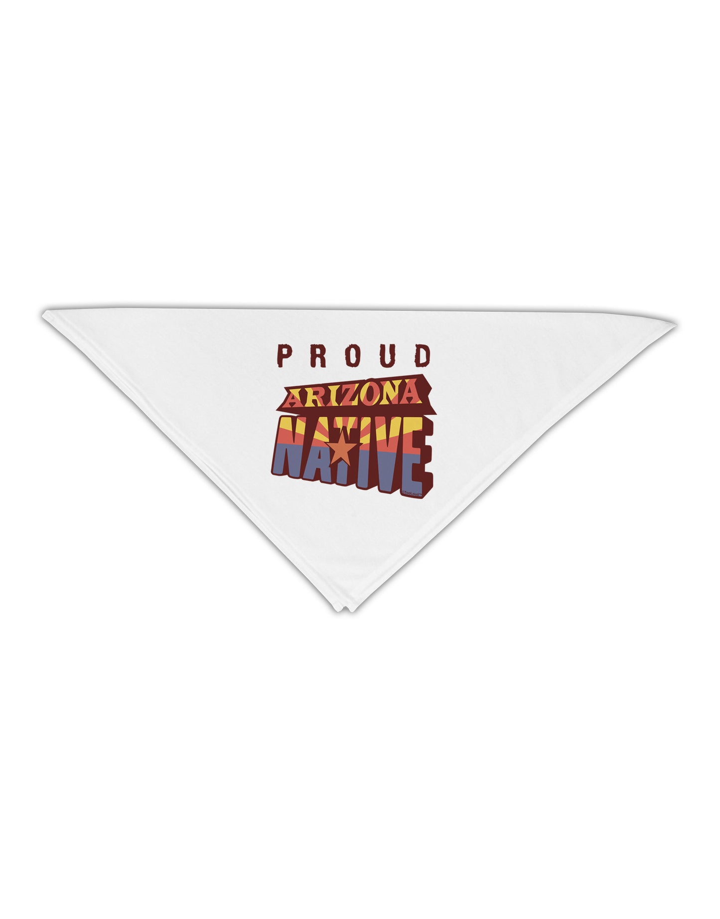 Proud Arizona Native Adult 19" Square Bandana-Square Bandanas-TooLoud-White-One-Size-Adult-Davson Sales