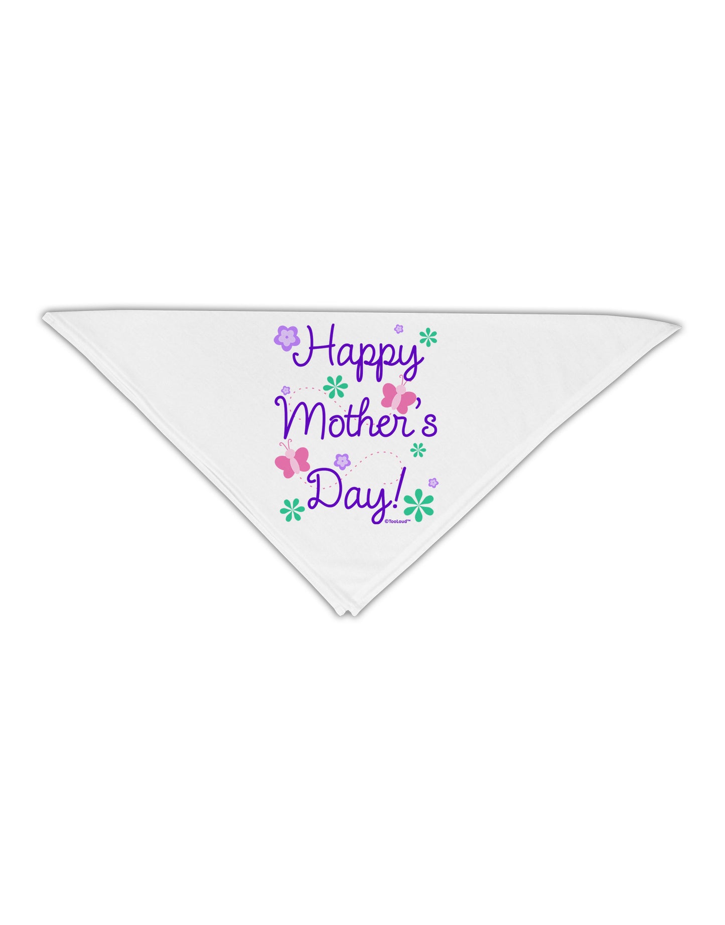 Happy Mother's Day Design Adult 19" Square Bandana by TooLoud-Square Bandanas-TooLoud-White-One-Size-Adult-Davson Sales