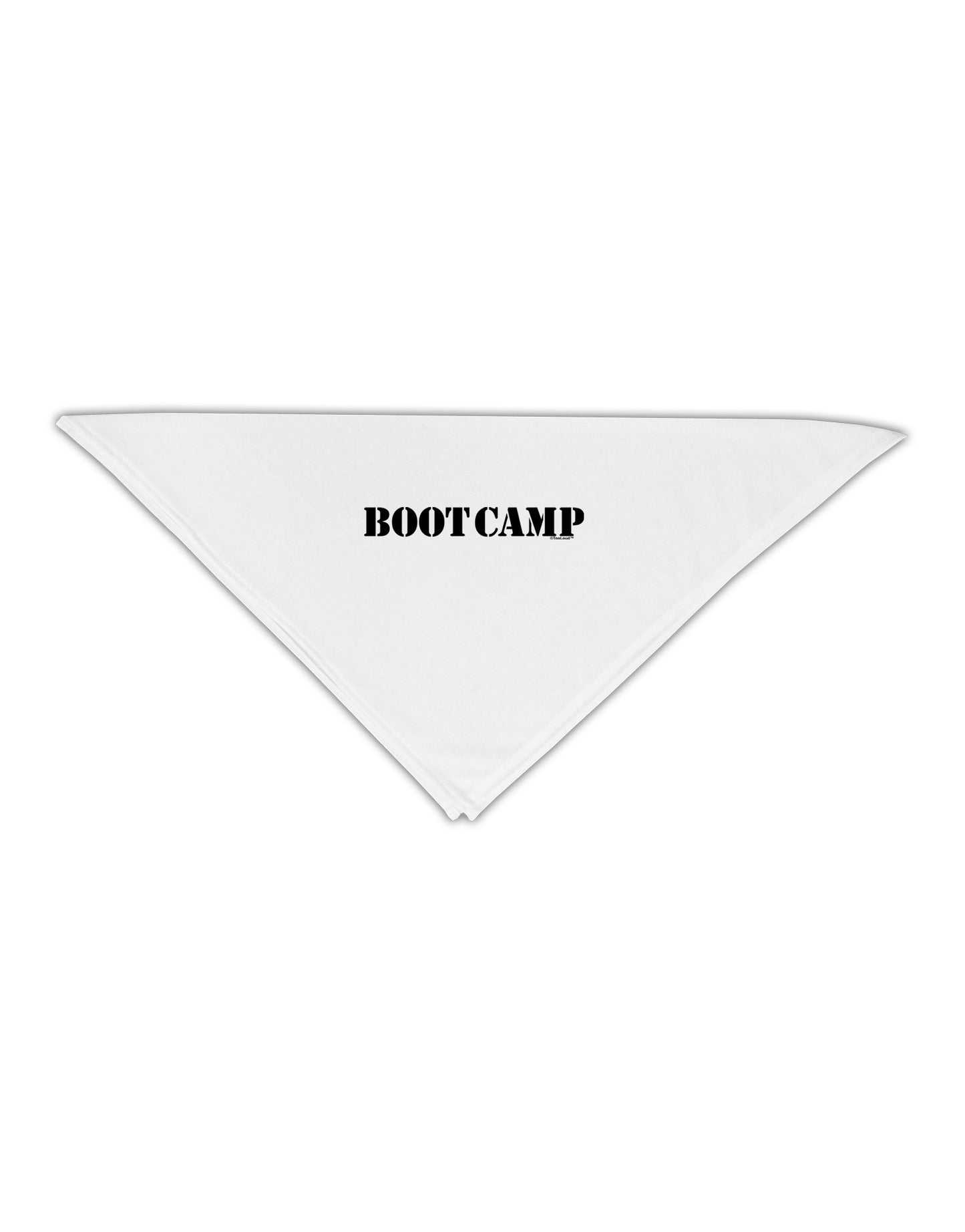 Bootcamp Military Text Adult 19" Square Bandana-Square Bandanas-TooLoud-White-One-Size-Adult-Davson Sales
