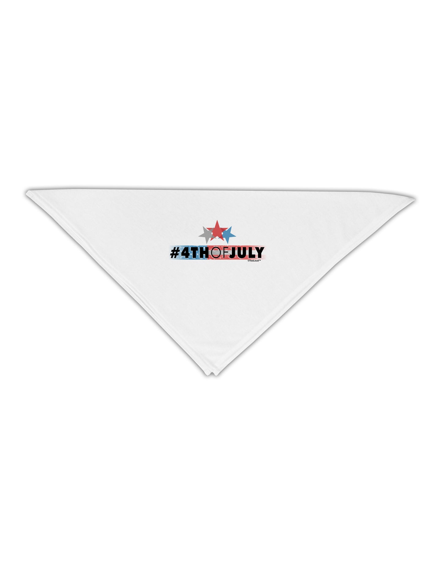 Hashtag 4th Of July Adult 19" Square Bandana-Square Bandanas-TooLoud-White-One-Size-Adult-Davson Sales
