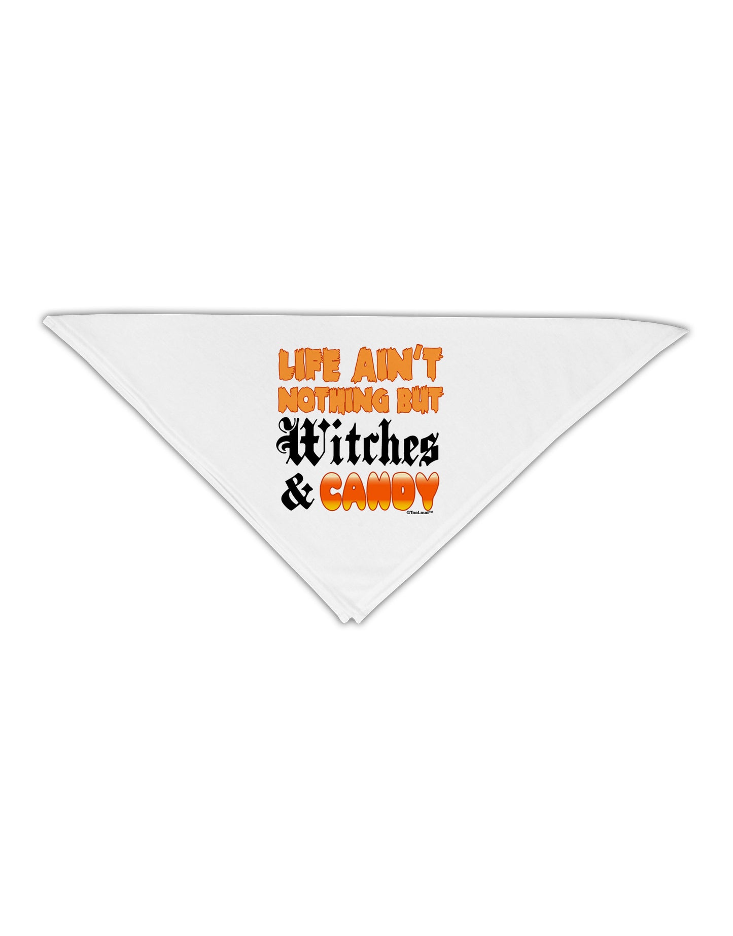 Witches and Candy Color Adult 19" Square Bandana-Square Bandanas-TooLoud-White-One-Size-Adult-Davson Sales