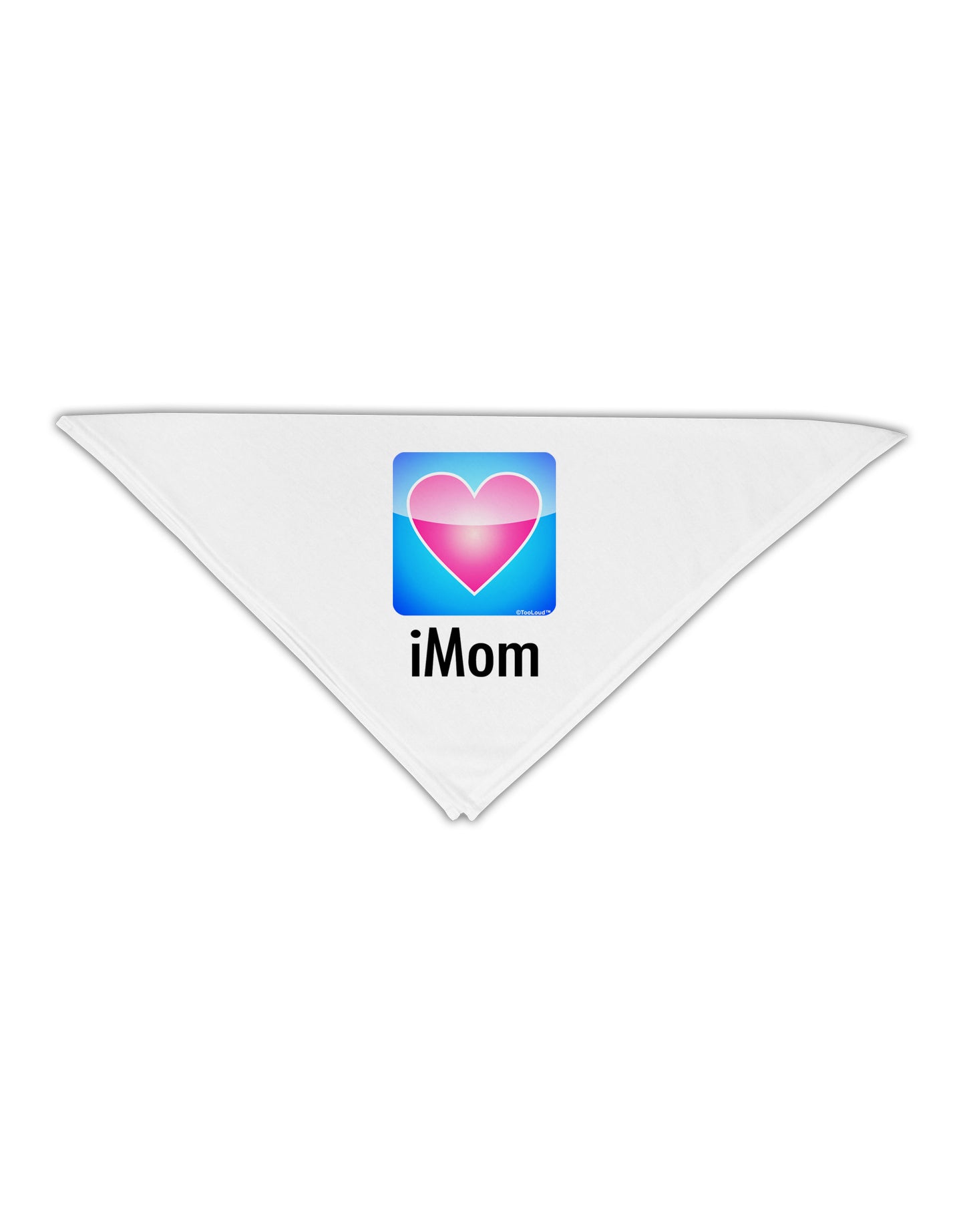 iMom - Mothers Day Adult 19" Square Bandana-Square Bandanas-TooLoud-White-One-Size-Adult-Davson Sales