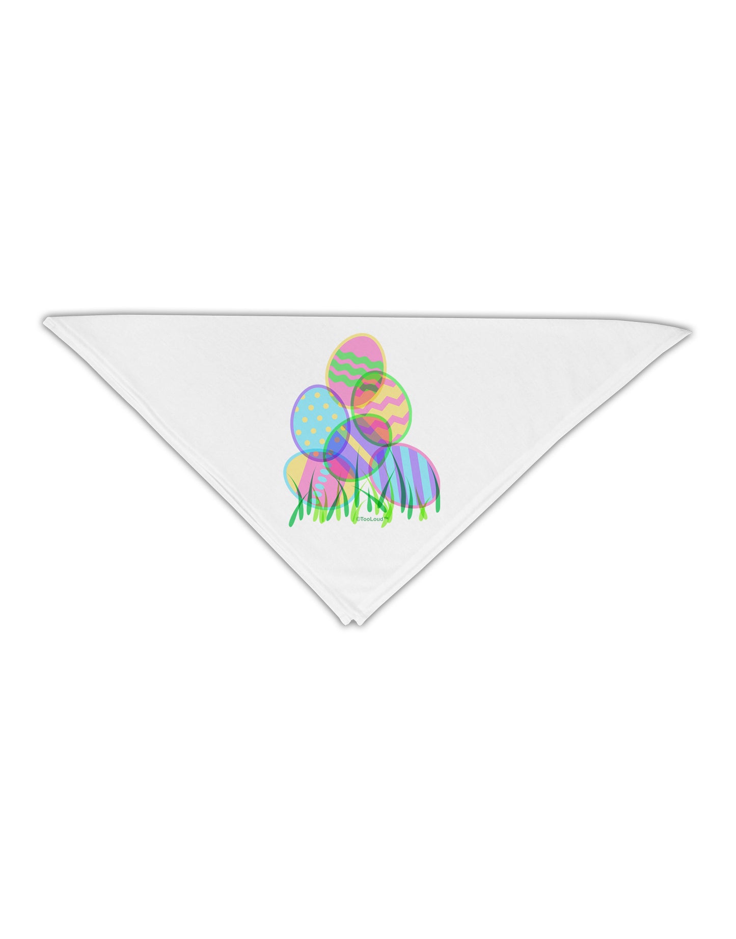 Gel Look Easter Eggs Adult 19" Square Bandana-Square Bandanas-TooLoud-White-One-Size-Adult-Davson Sales