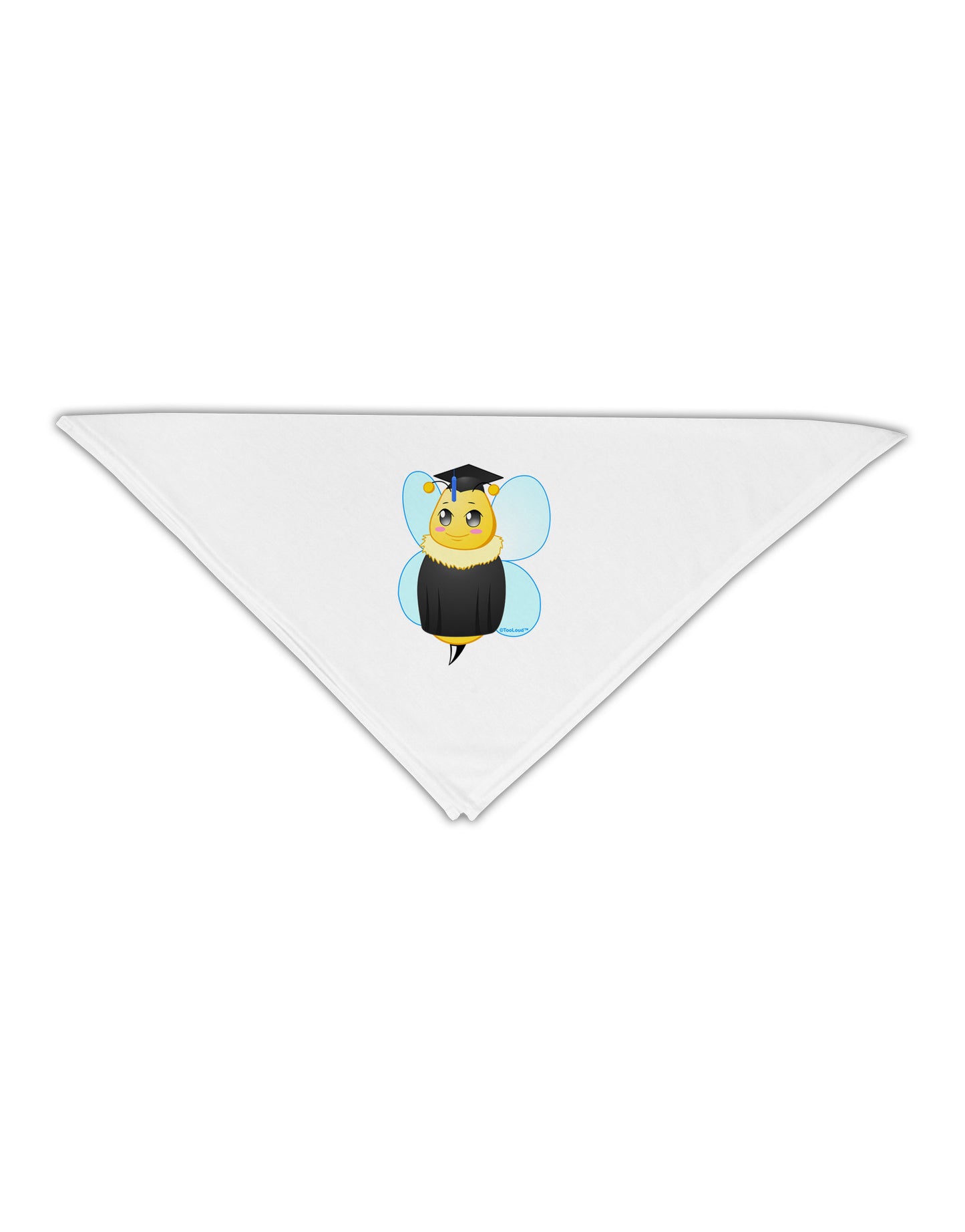 Graduation Bee Adult 19" Square Bandana-Square Bandanas-TooLoud-White-One-Size-Adult-Davson Sales