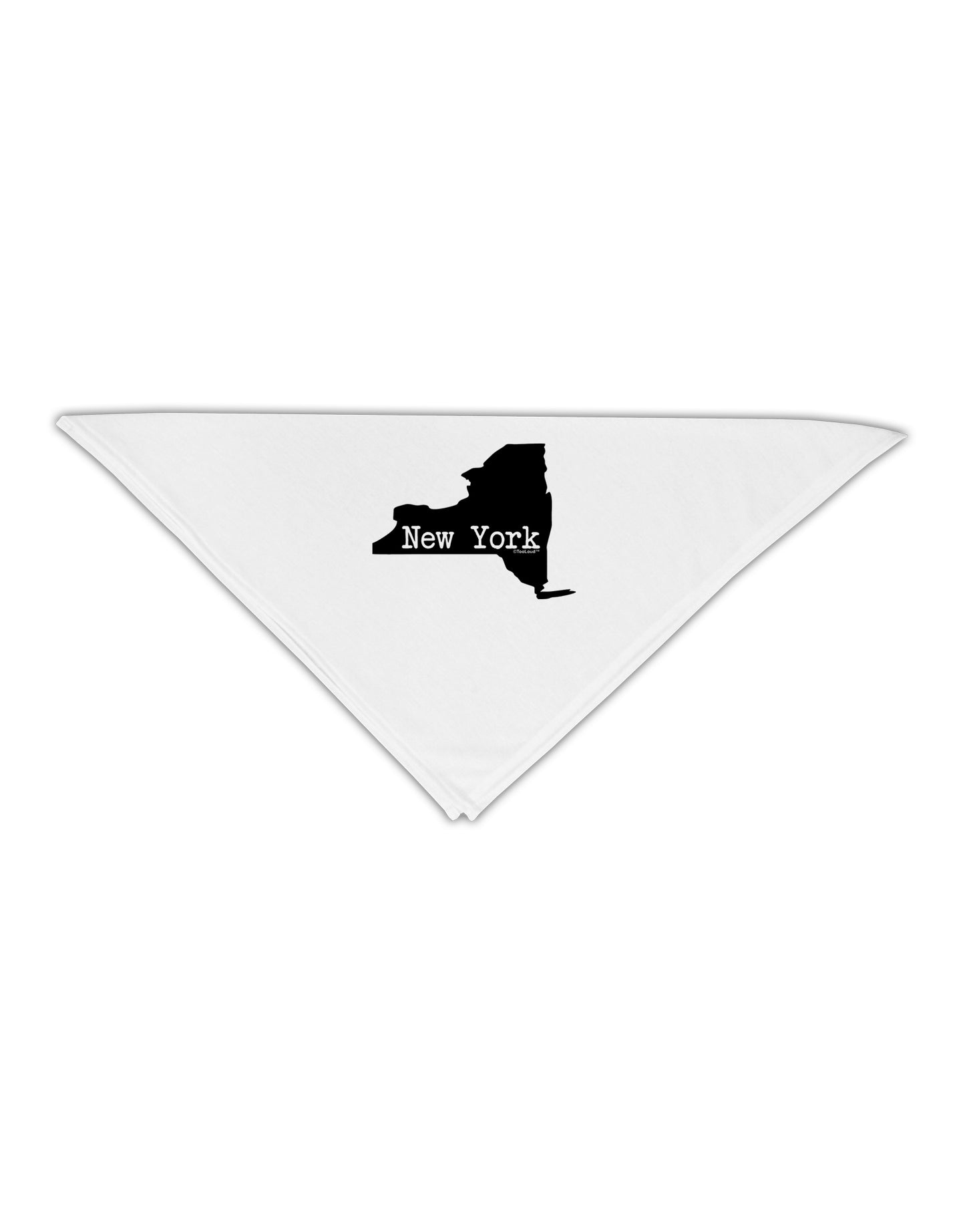 New York - United States Shape Adult 19" Square Bandana by TooLoud-Square Bandanas-TooLoud-White-One-Size-Adult-Davson Sales
