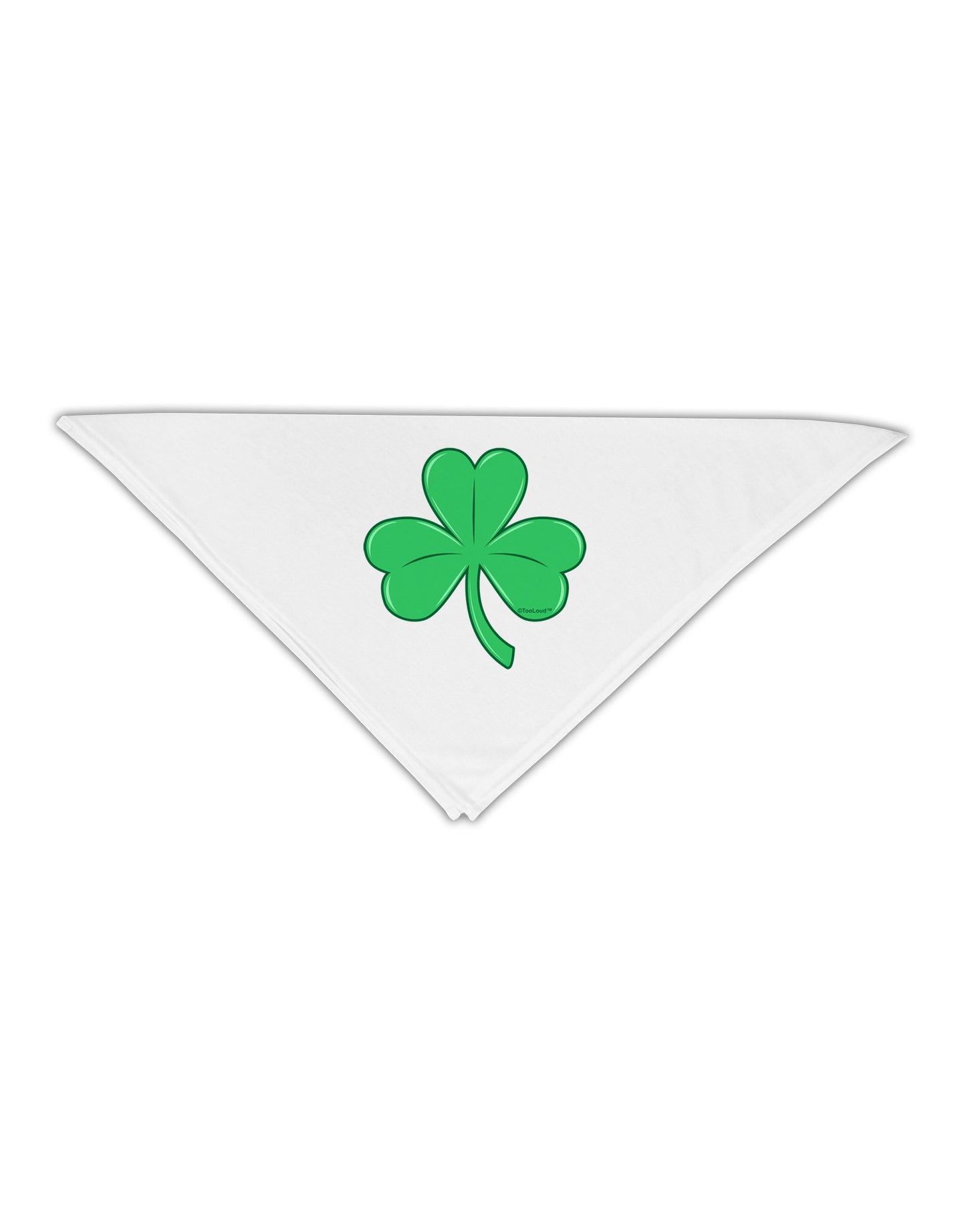 Shamrock Vector Design Adult 19" Square Bandana by TooLoud-Square Bandanas-TooLoud-White-One-Size-Adult-Davson Sales