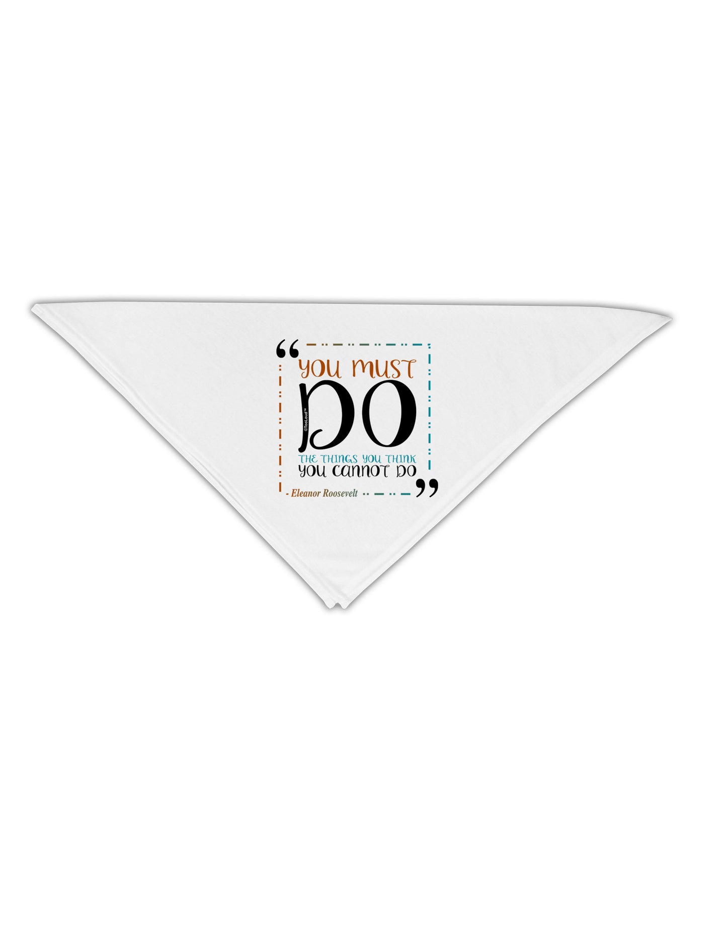 TooLoud You Must Eleanor R Adult 19" Square Bandana-Square Bandanas-TooLoud-White-One-Size-Adult-Davson Sales