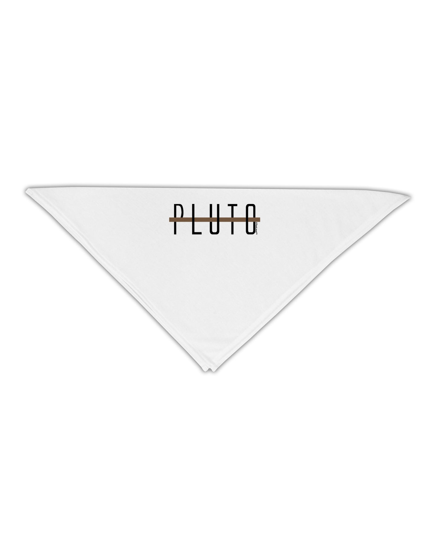 Planet Pluto Text Only Adult 19" Square Bandana-Square Bandanas-TooLoud-White-One-Size-Adult-Davson Sales