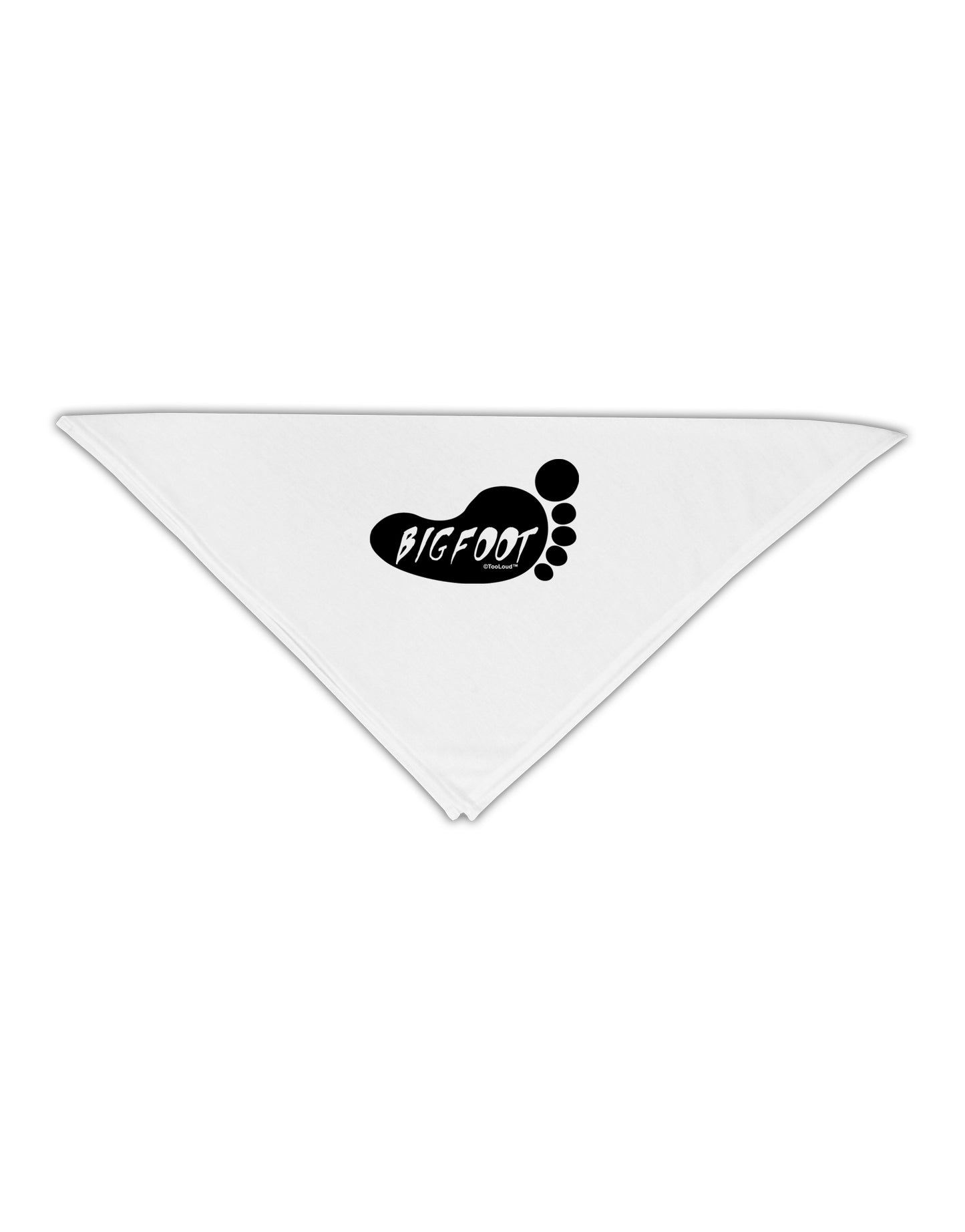 Bigfoot Adult 19" Square Bandana by TooLoud-Square Bandanas-TooLoud-White-One-Size-Adult-Davson Sales