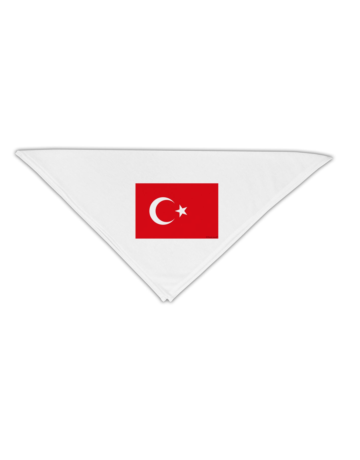 Turkey Flag Adult 19" Square Bandana by TooLoud-Square Bandanas-TooLoud-White-One-Size-Adult-Davson Sales