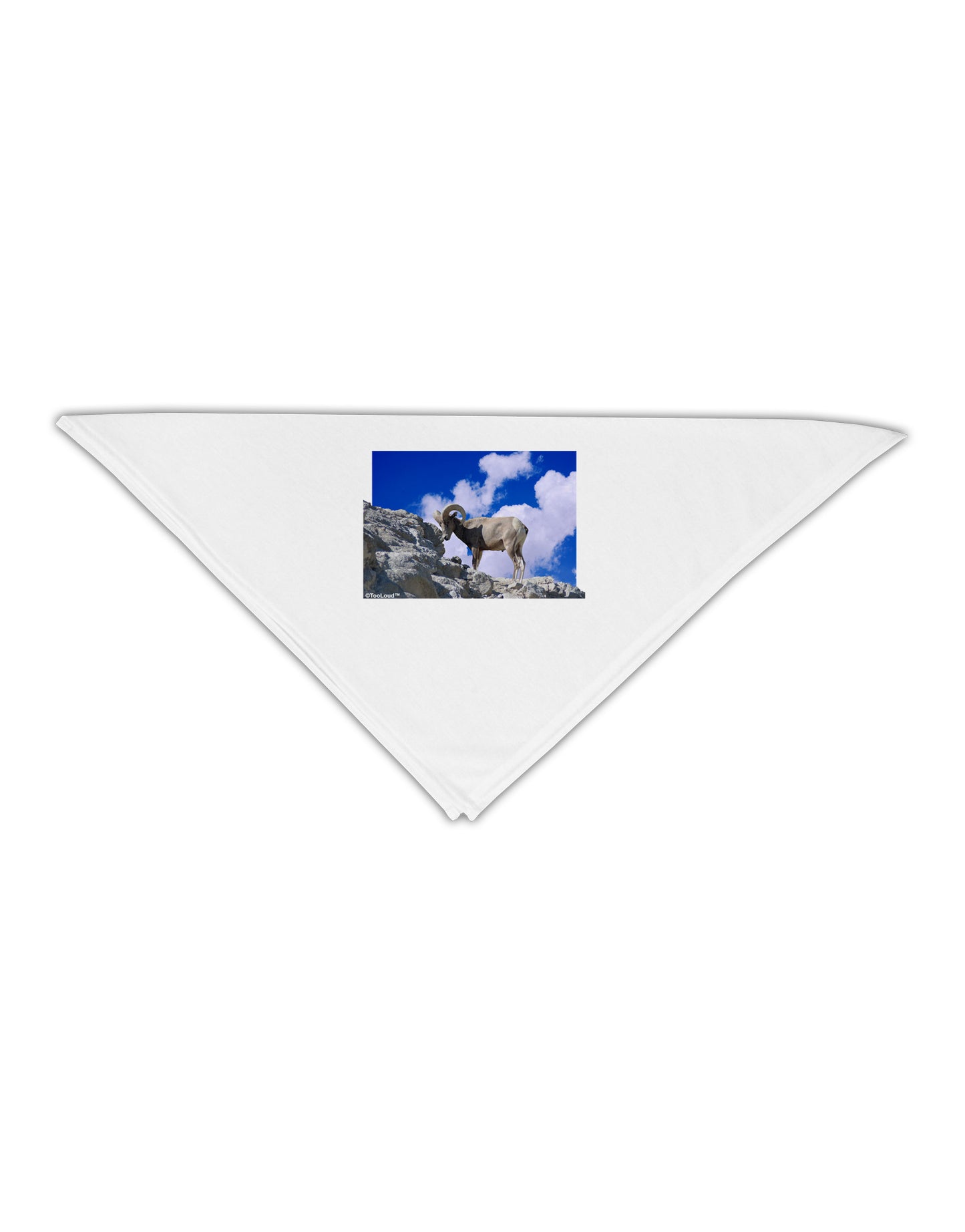 Bighorn Ram Adult 19" Square Bandana-Square Bandanas-TooLoud-White-One-Size-Adult-Davson Sales