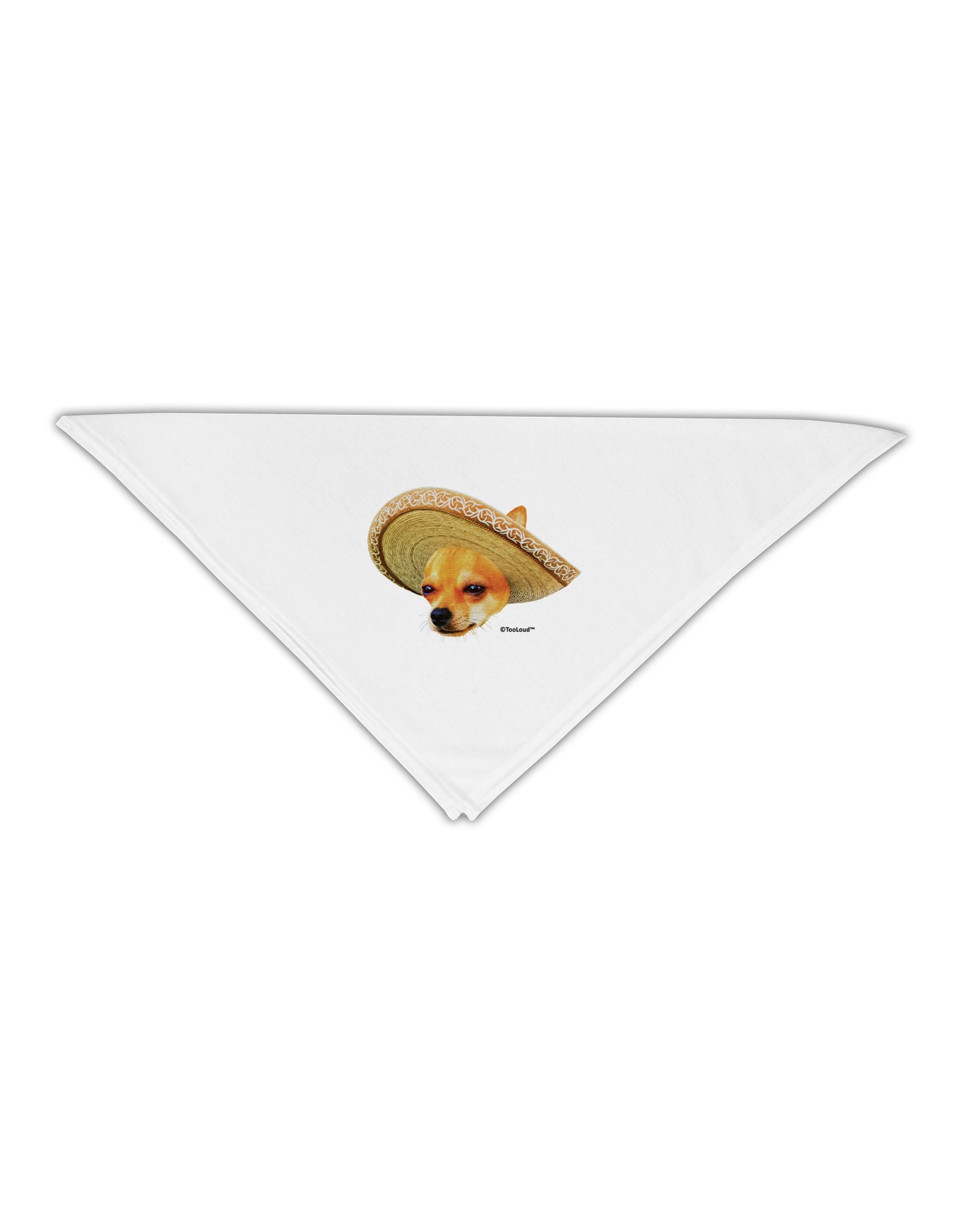 Chihuahua Dog with Sombrero - Patchwork Design Adult 19" Square Bandana by TooLoud-Square Bandanas-TooLoud-White-One-Size-Adult-Davson Sales